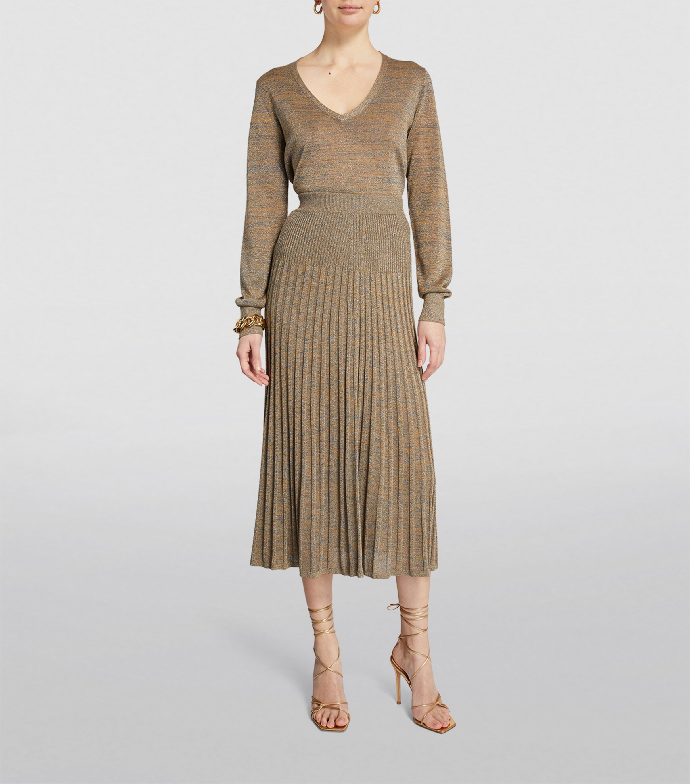 スカート JOSEPH Pleated lurex midi skirt JOSEPH Pleated lurex midi skirt | NET-A-PORTER