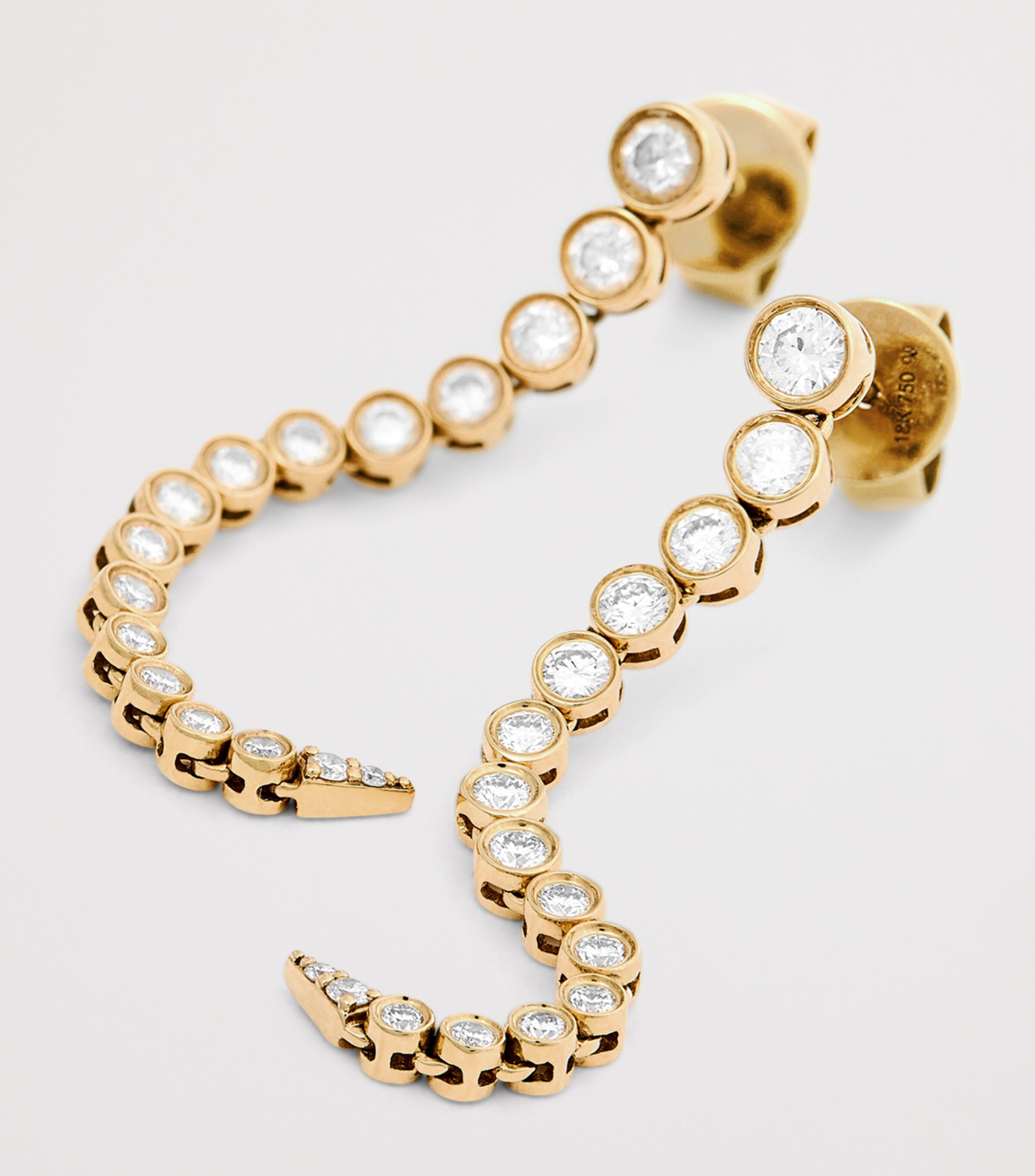 Yellow Gold and Diamond Danaé Gradient Earrings YELLOW GOLD Image 6