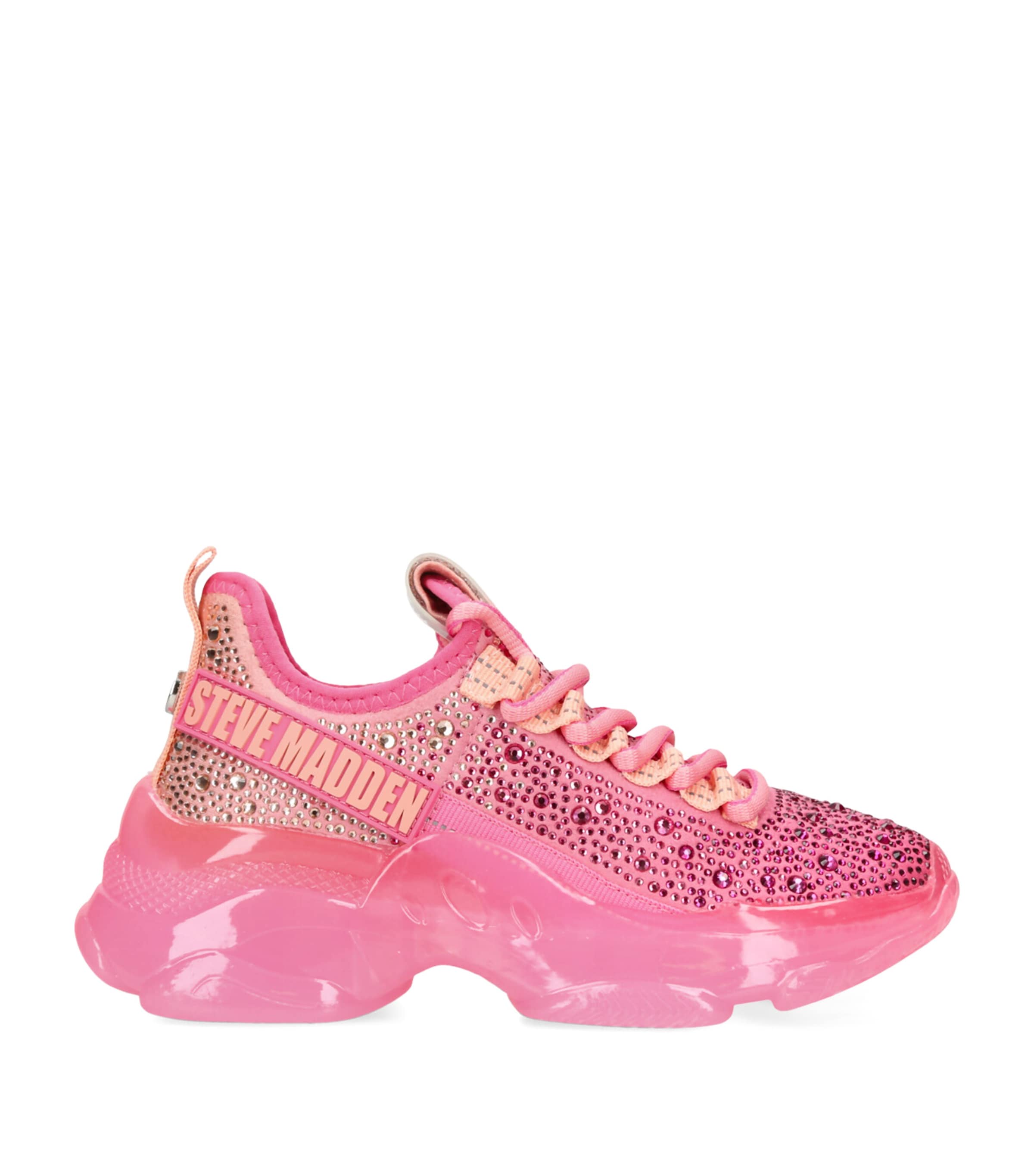 Steve Madden Kids' Embellished Jmistica Sneakers In White