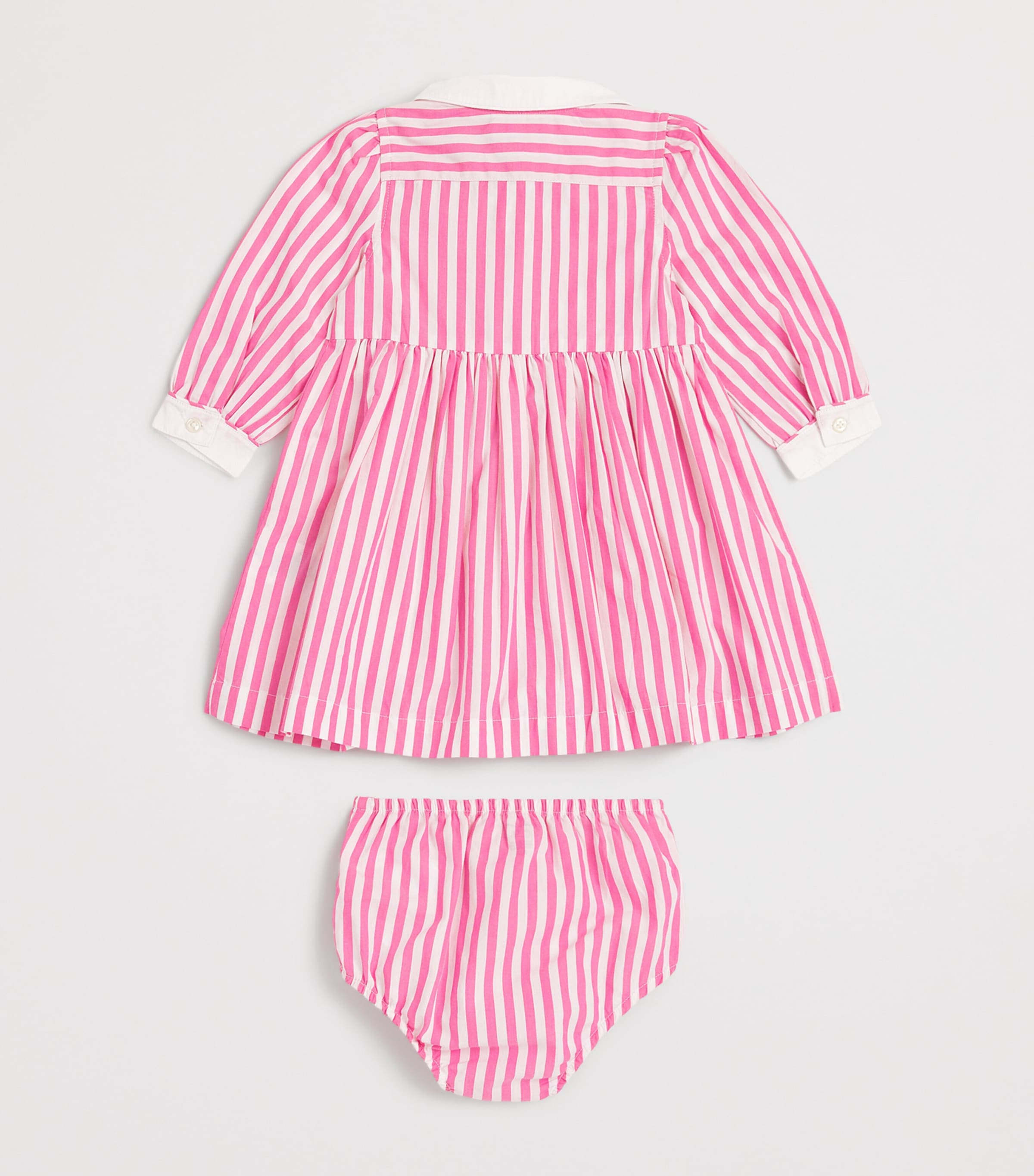 Cotton Poplin Stripe Shirt Dress (3-24 Months) MULTI Image 2