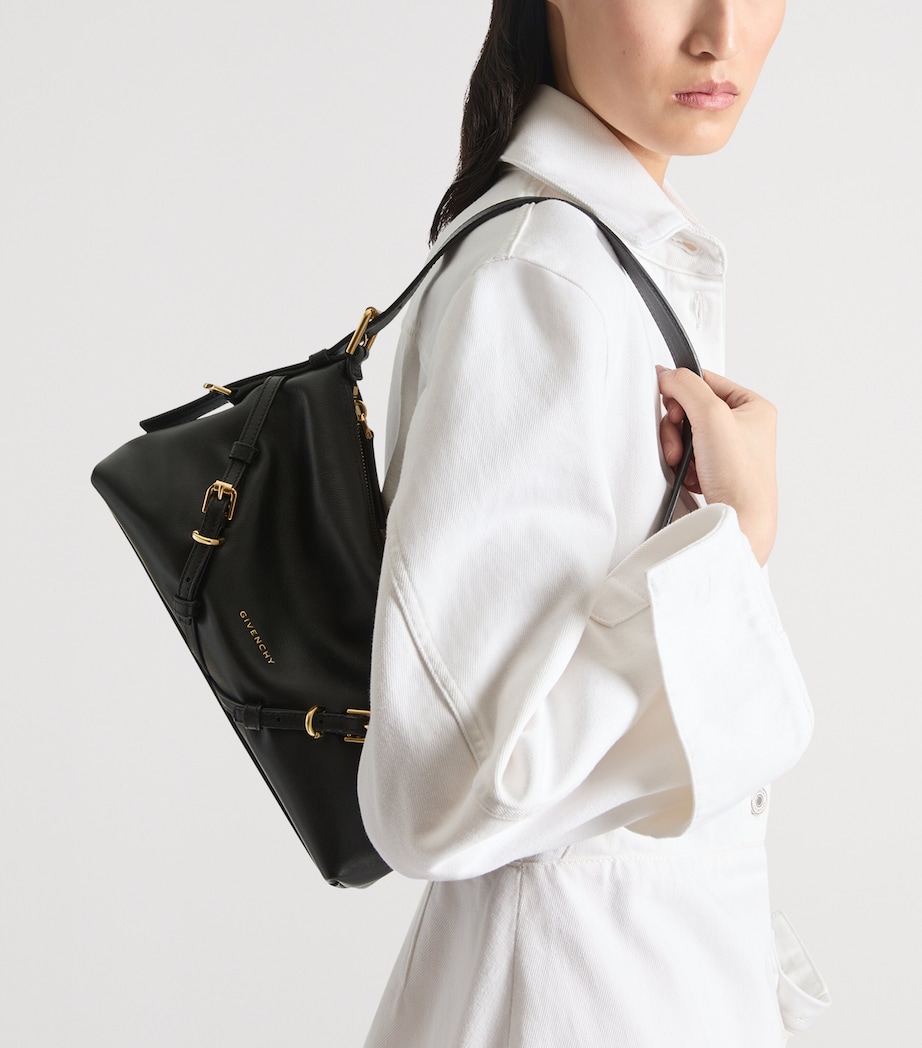 Mini Calfskin Voyou Shoulder Bag BLACK Image 2