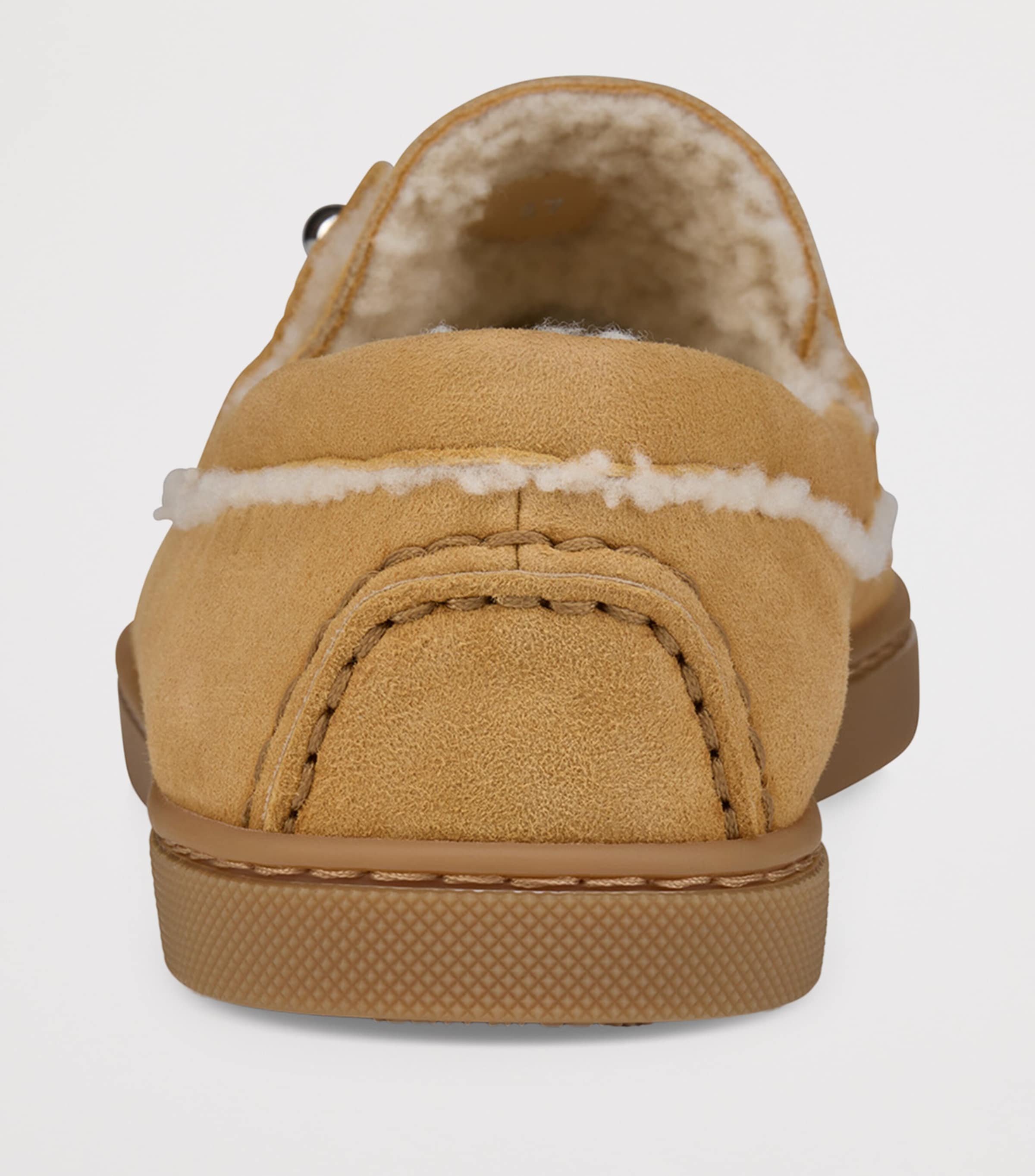 Chambeliboat Suede Shearling-Lined Boat Shoes C562 Image 4