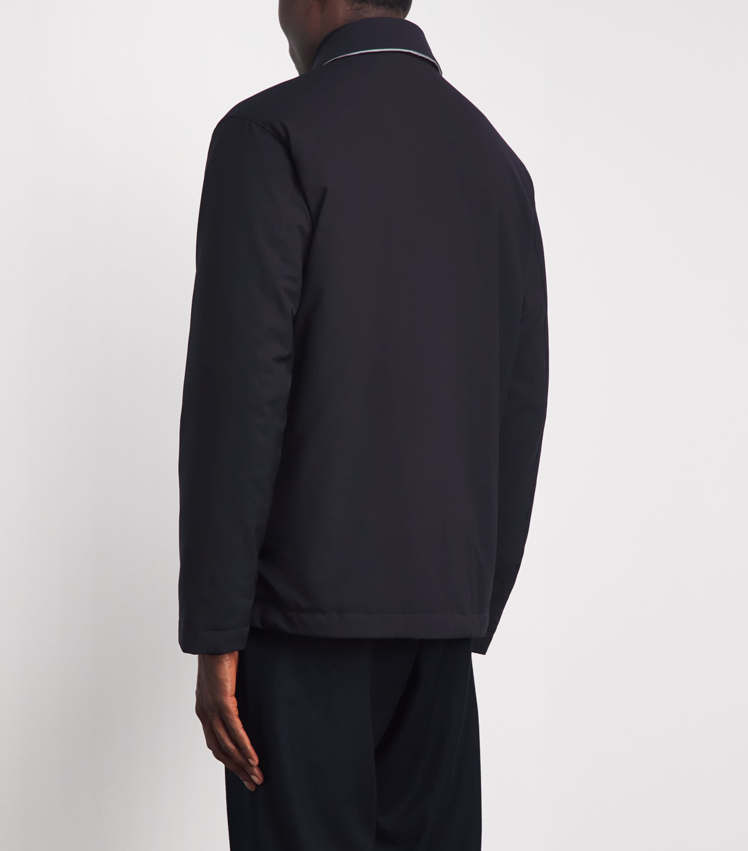 Herno Mens Reversible Shacket Blu Grgo Scro Image 5
