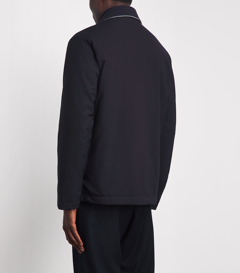 Herno Mens Reversible Shacket Blu Grgo Scro Image 5