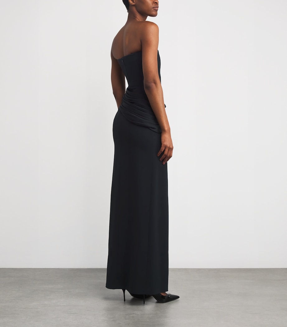 Strapless Sage Gown BLACK Image 3
