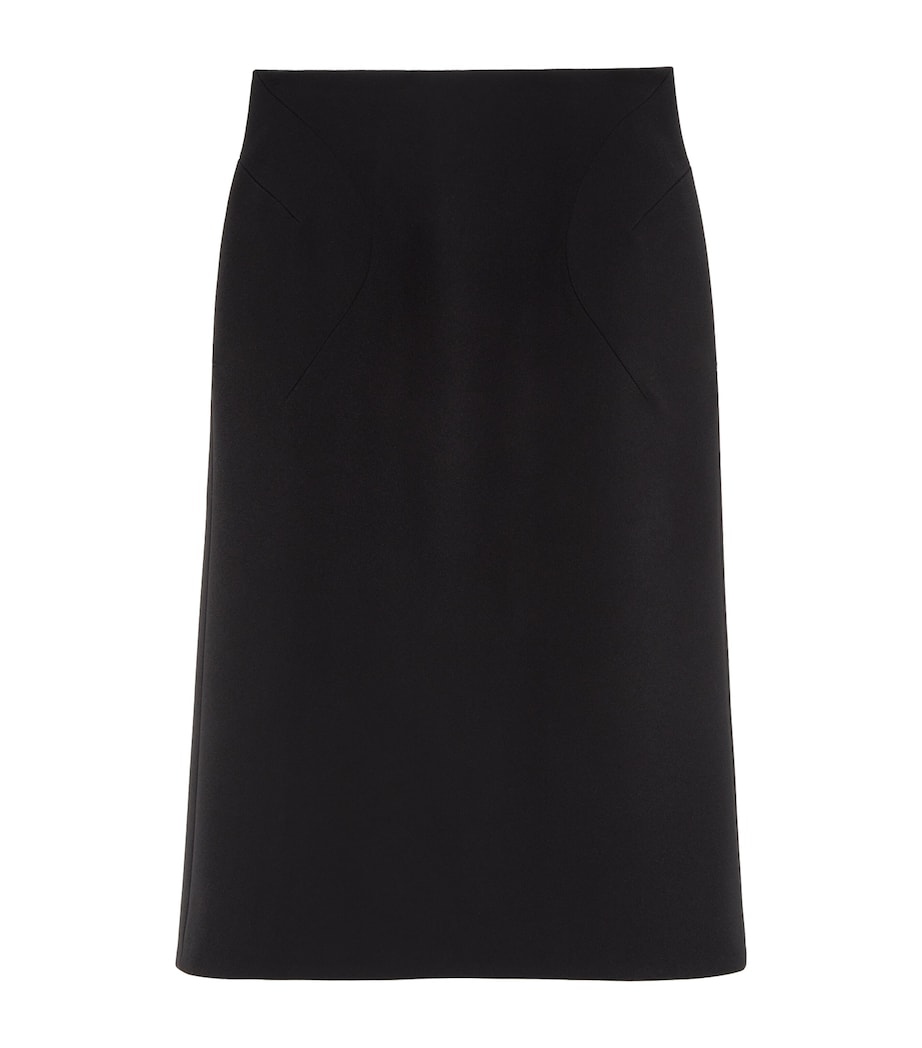 McQueen Womens Crepe Midi Pencil Skirt Image 1