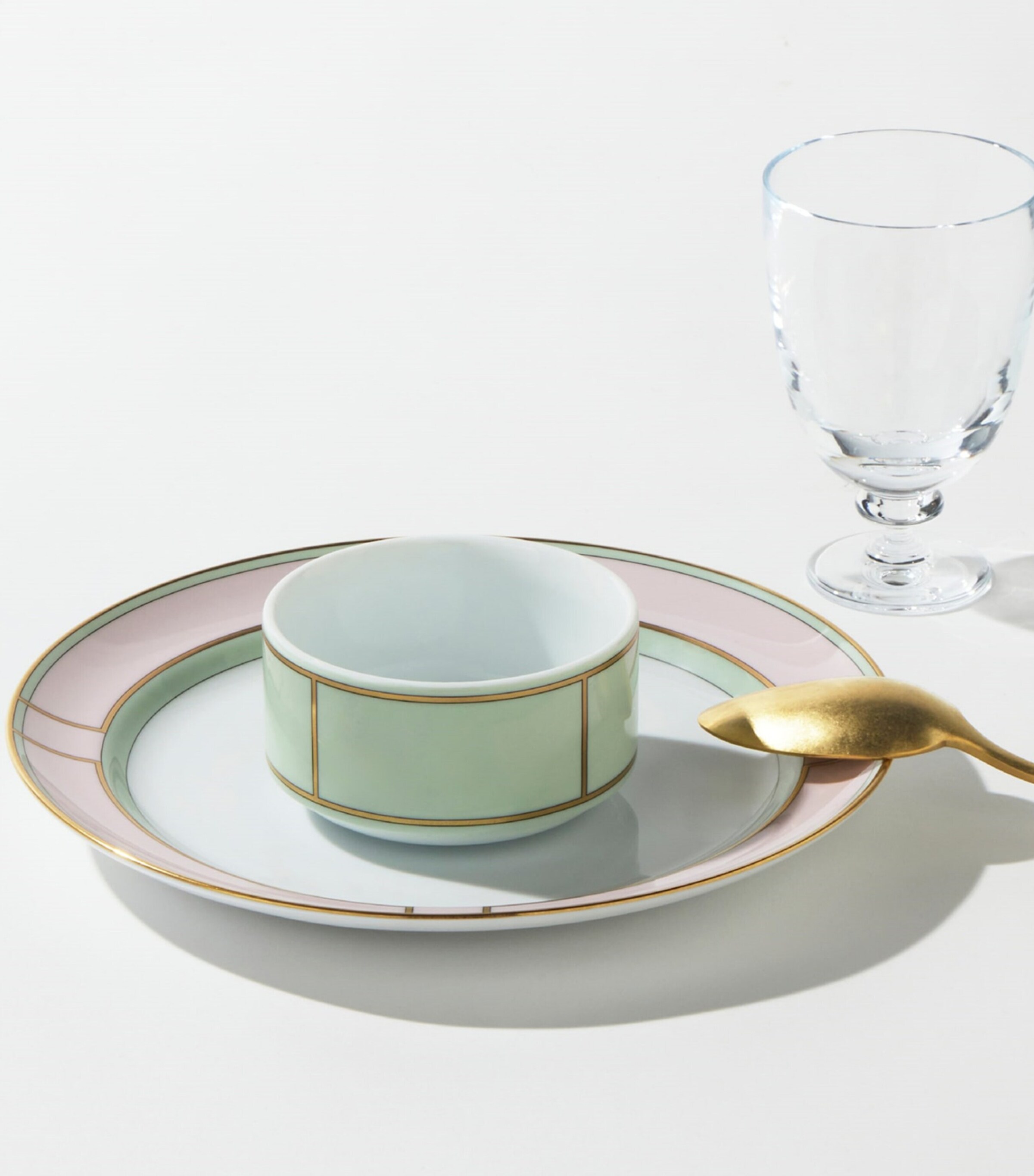 GINORI 1735 Porcelain Colonna Diva Verde Small Bowl (10cm) Image 3