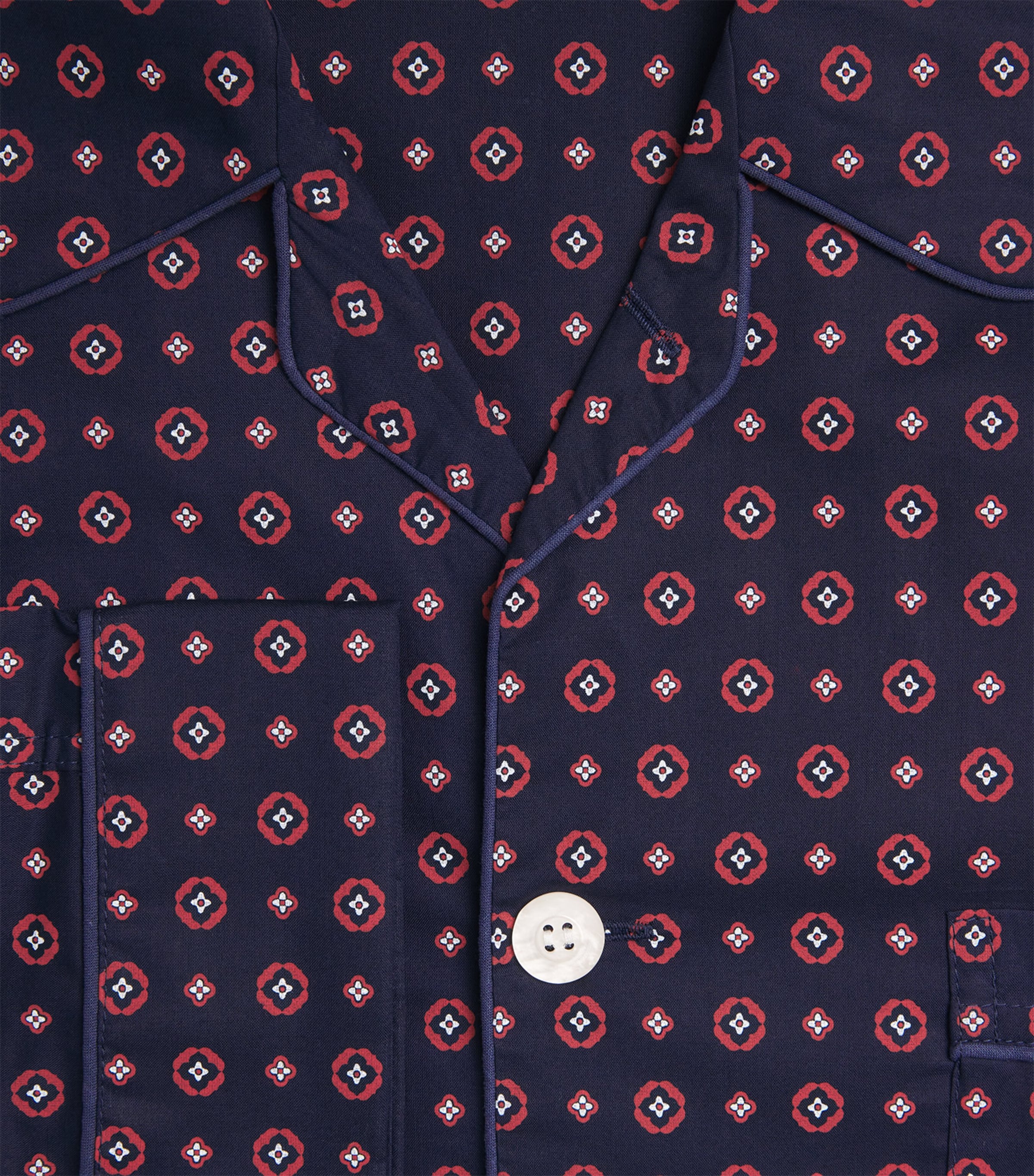 Cotton Printed Nelson Pyjama Set 107NAV Image 5