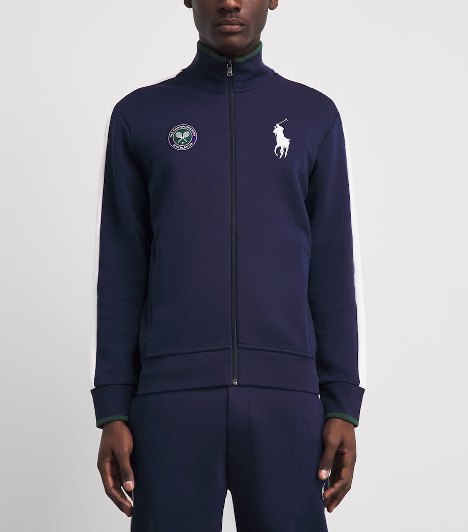 RLX Ralph Lauren Mens x Wimbledon Zip-Up Jacket Rfd Nvy/cer Wht Image 4