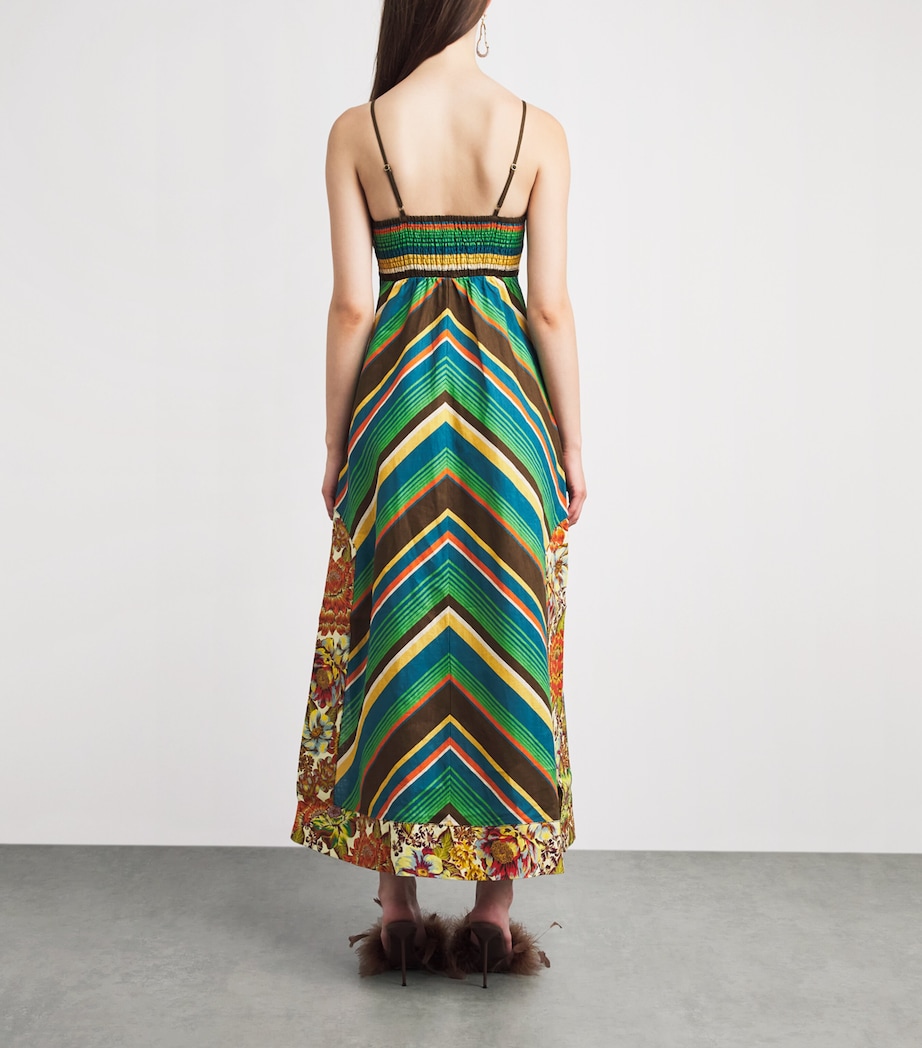 ALEMAIS Womens Linen Charlie Day Midi Dress Image 4