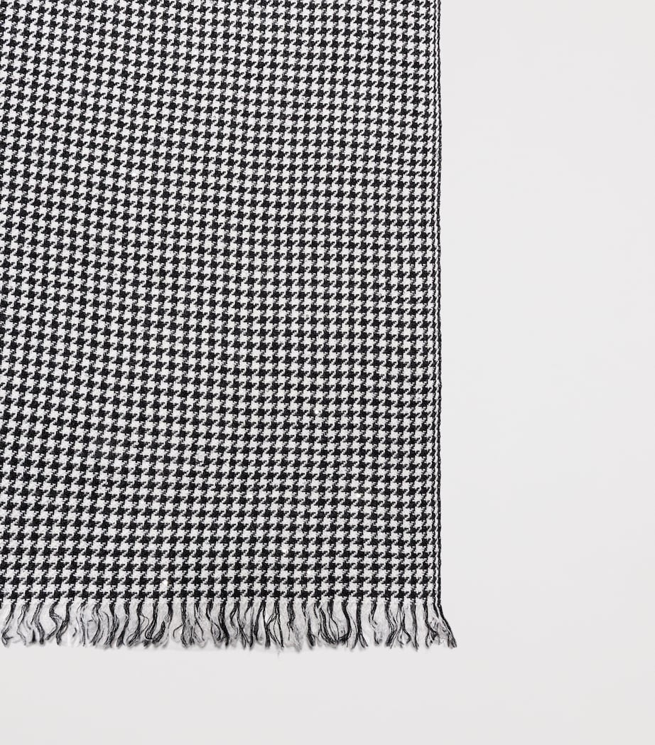 TOM FORD Sequinned Houndstooth Scarf Nwa Image 4