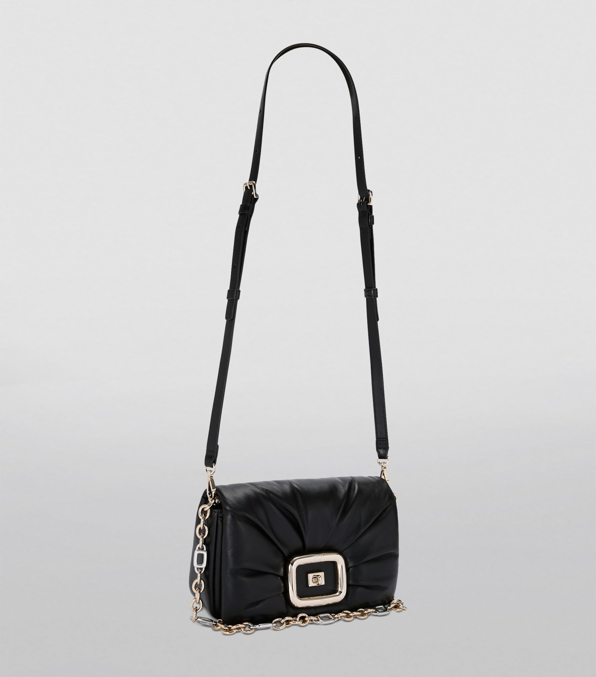 クラッチバッグ ROGER VIVIER VIV CHOC LEATHER CLUTCH Roger Vivier | Viv' Choc black and white bag | Savannahs