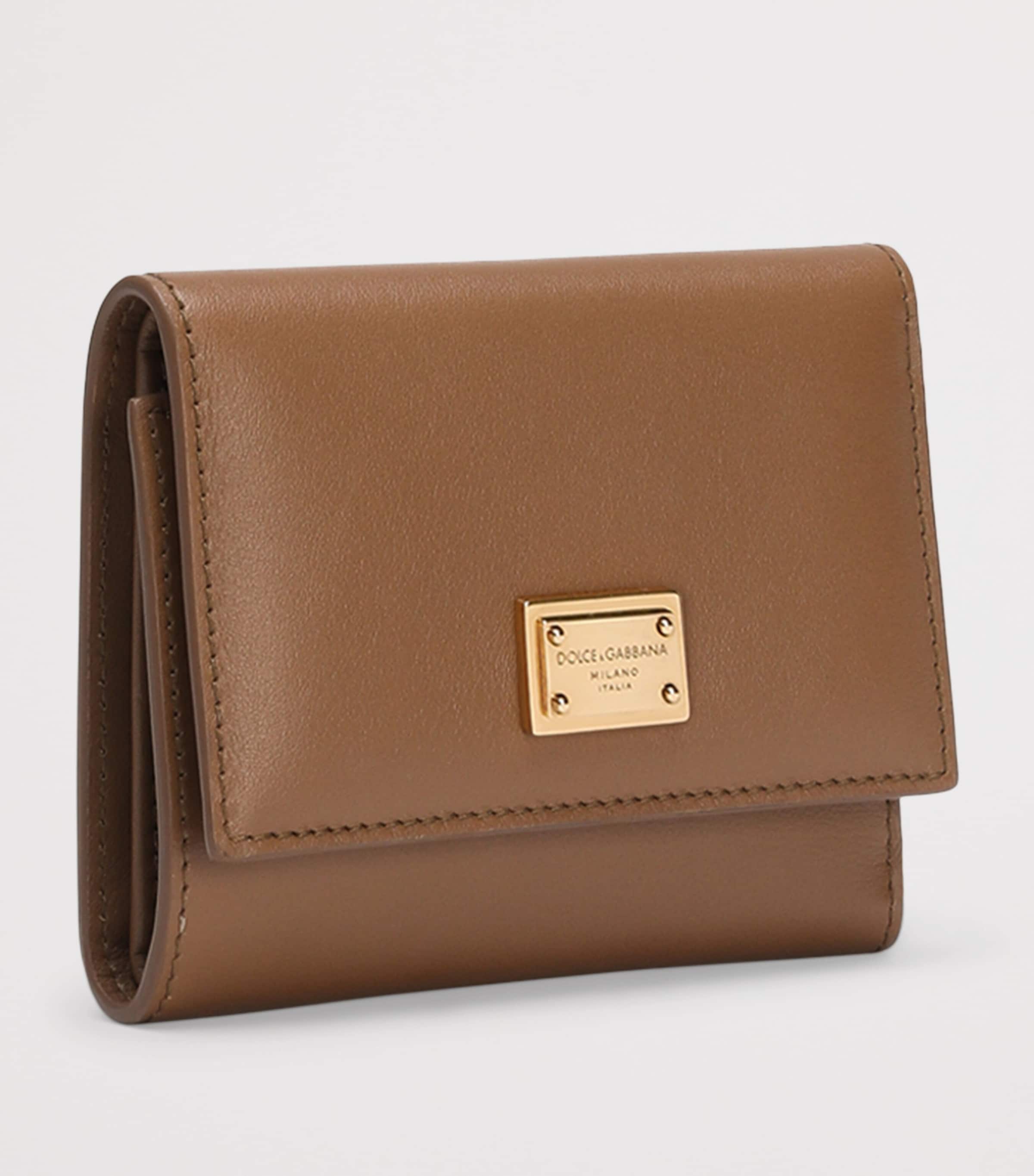 Grained Calfskin French Flap Wallet 8Z093-CARAMELLO Image 2