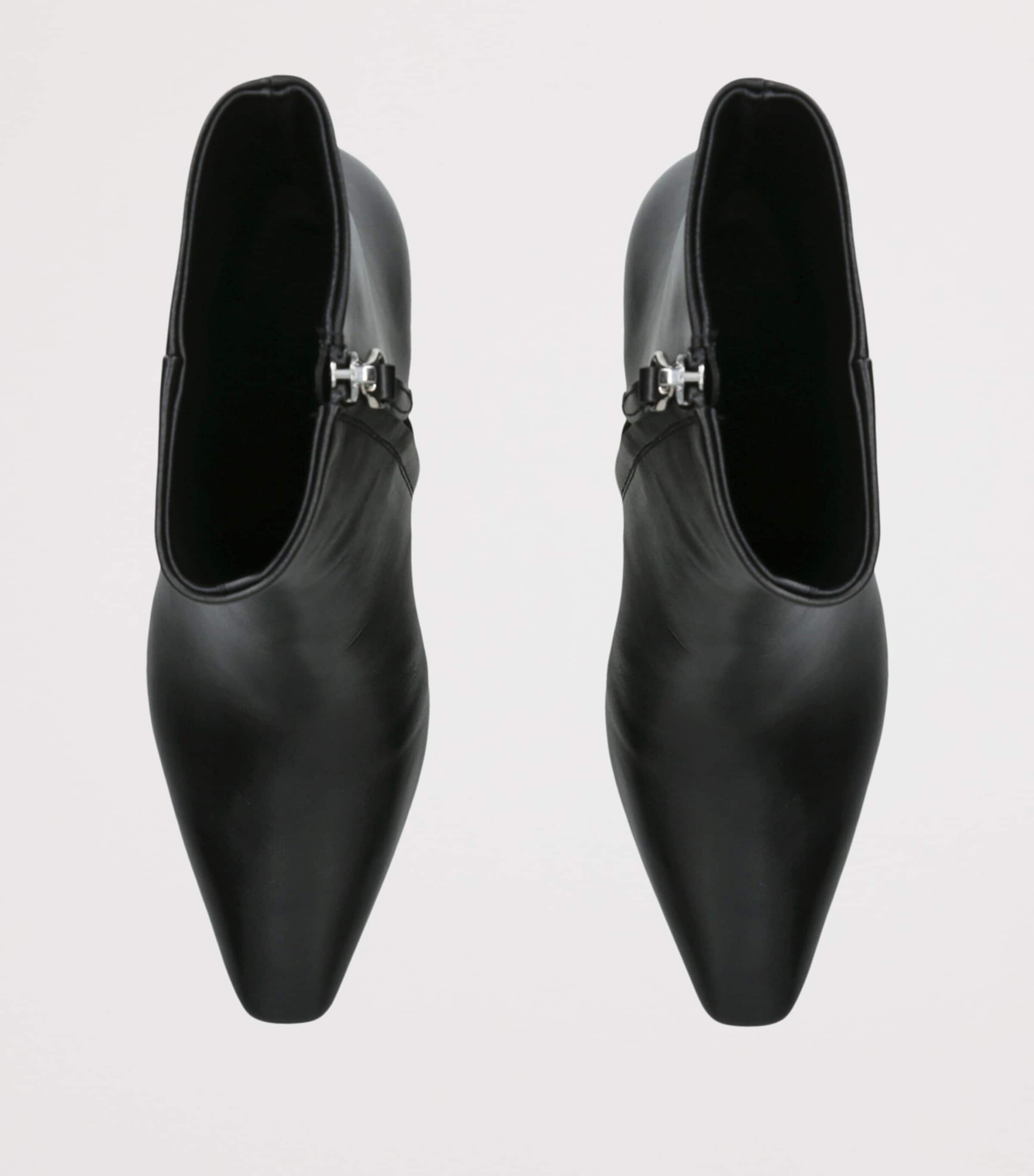 aeyde Leather Maris Ankle Boots 75 Black Image 3