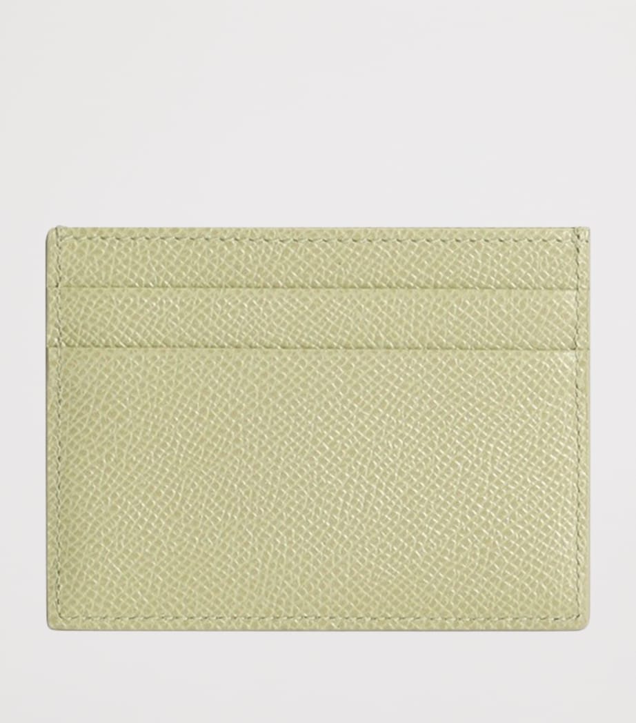 Dolce&Gabbana Leather Dauphine Card Holder Sage Gree Image 3