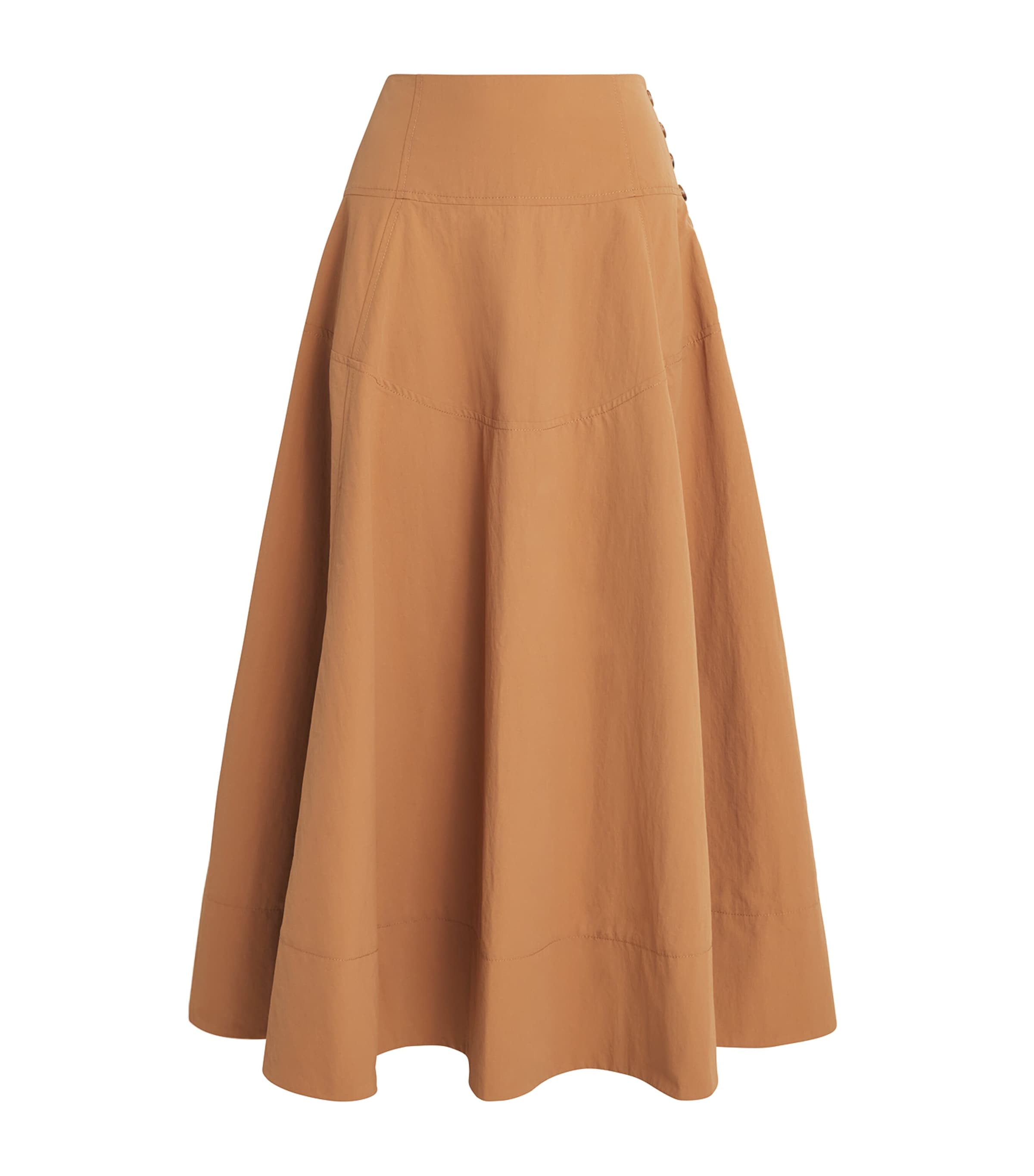 Ulla Johnson Water-repellent Cedar Maxi Skirt In Orange