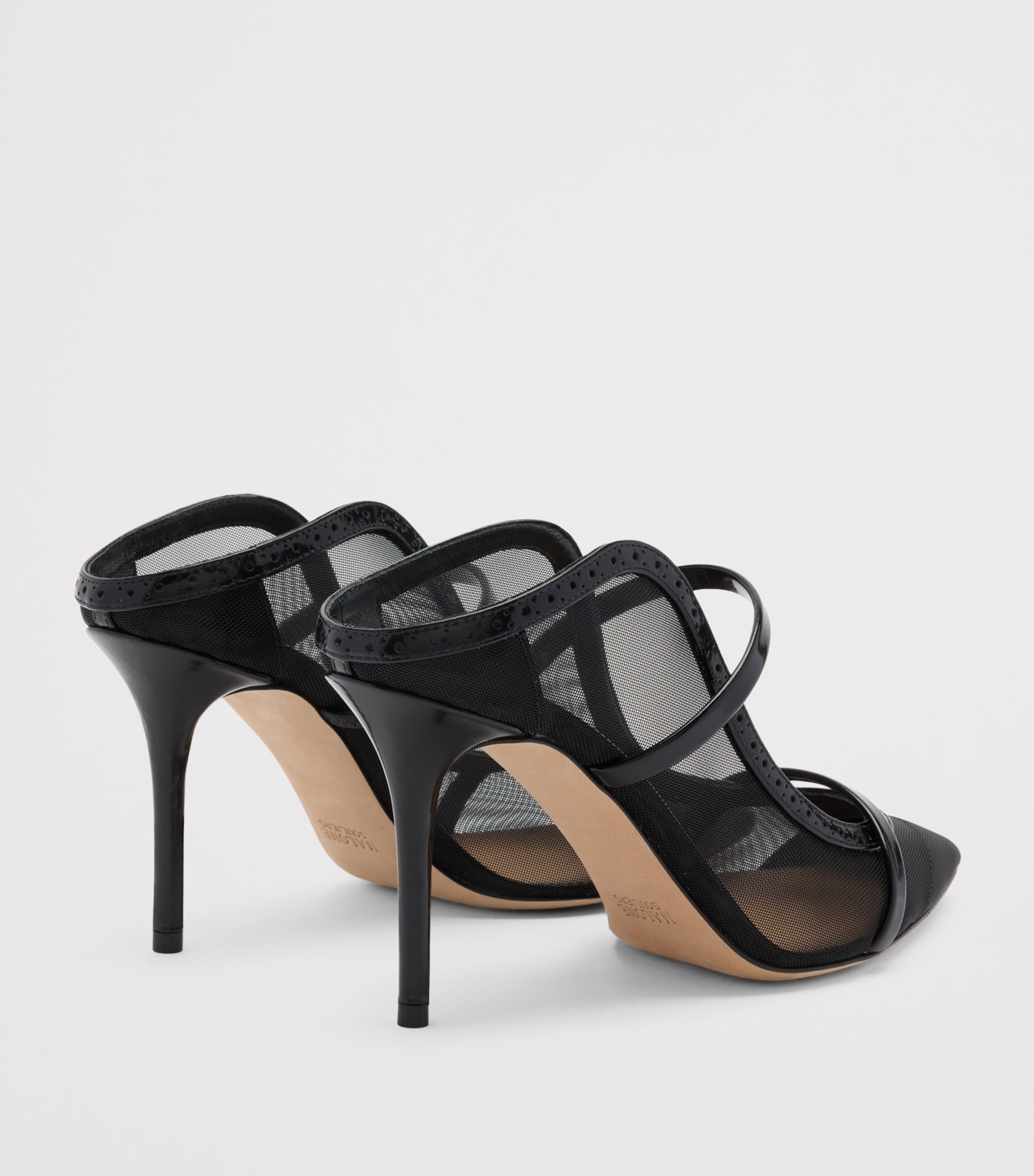 Mesh Maureen Heeled Mules 85 BLACK Image 4