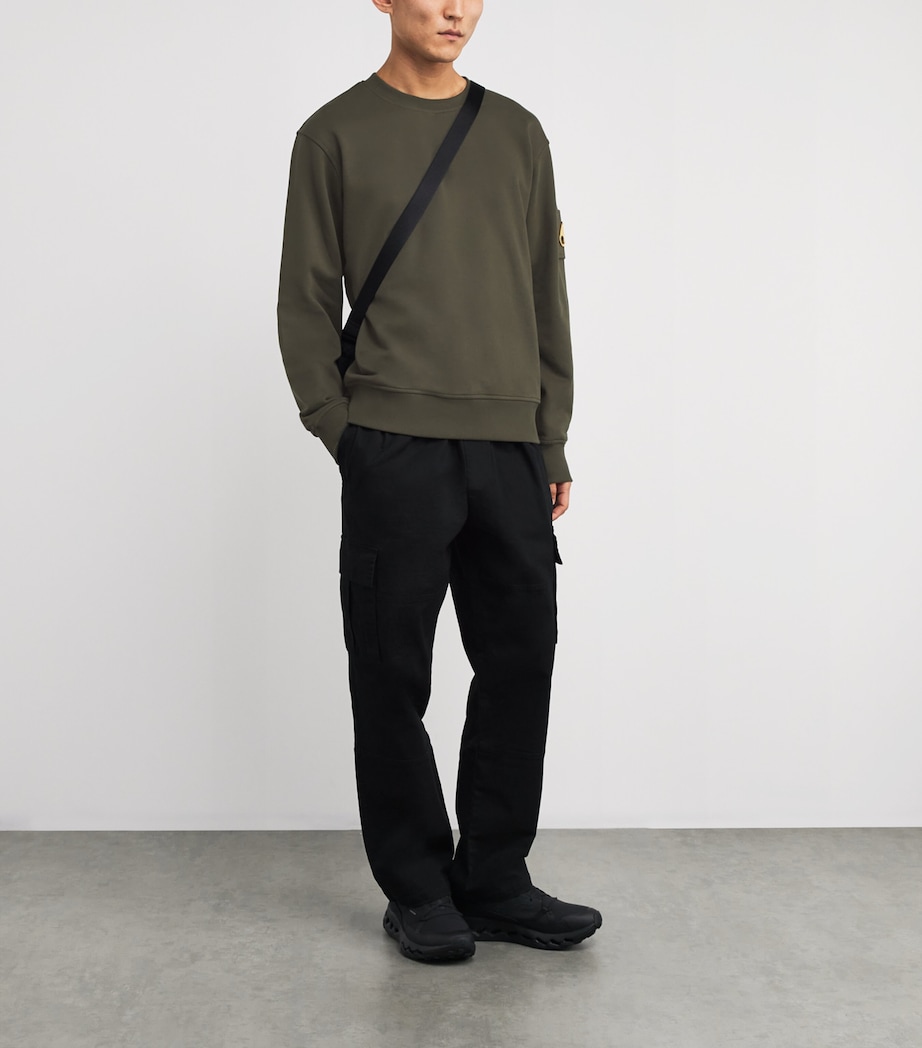 Cotton Snyder Sweatshirt DARK OLIVE - 1748 Image 2