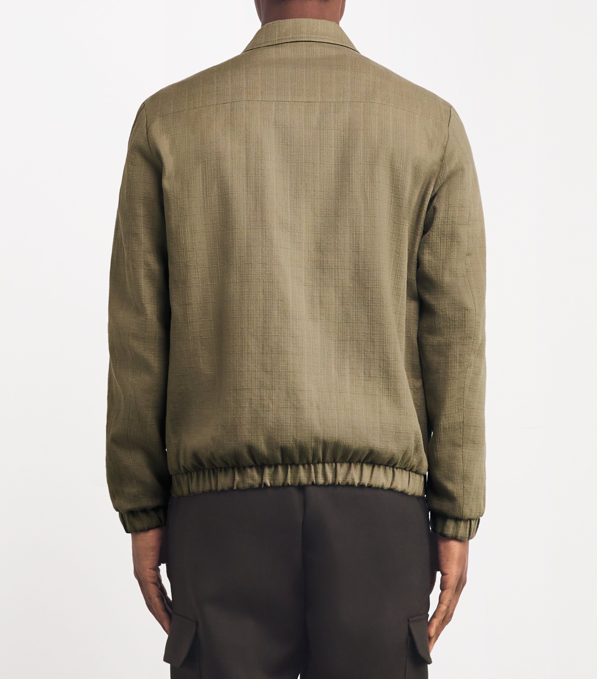 Cotton Blouson Jacket DARK STONE Image 4