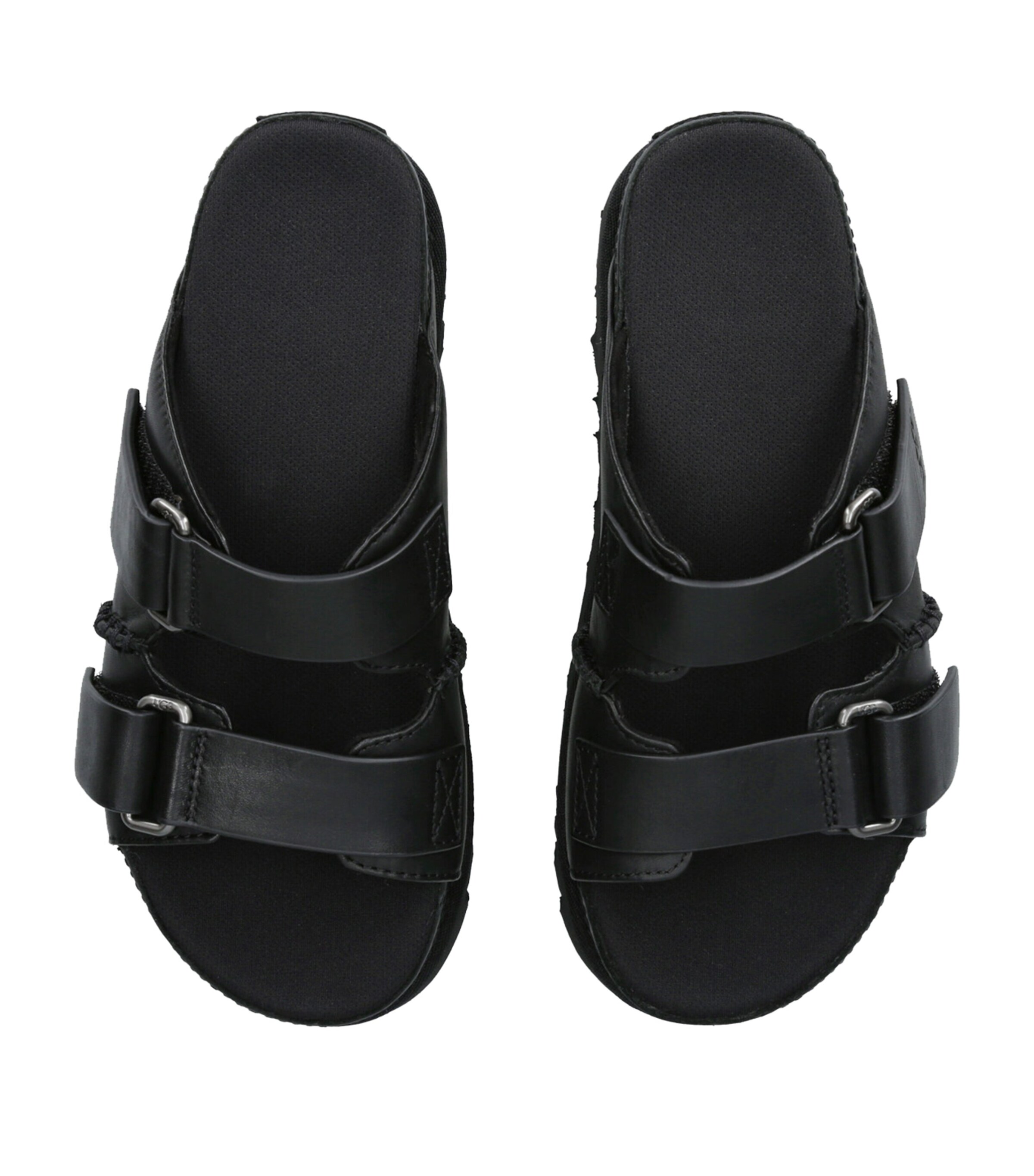 Suede Goldenstar Slide Sandals BLACK Image 4