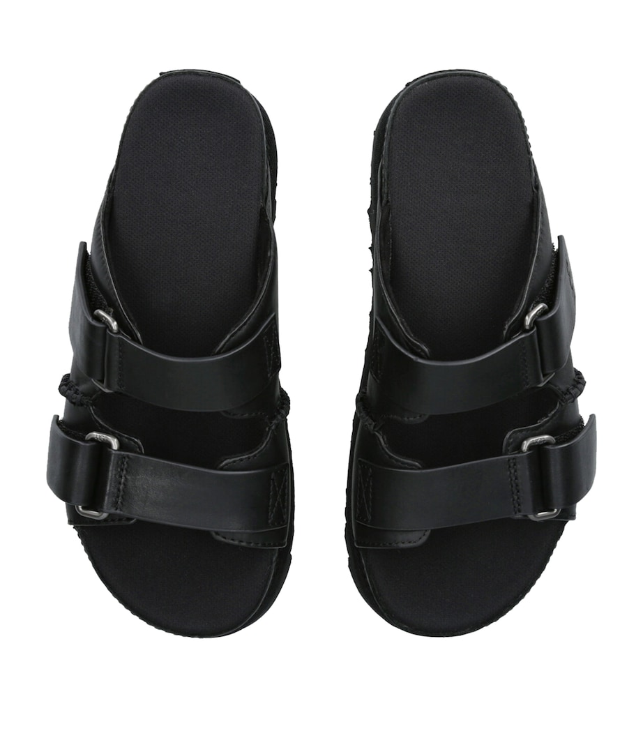 Suede Goldenstar Slide Sandals BLACK Image 4