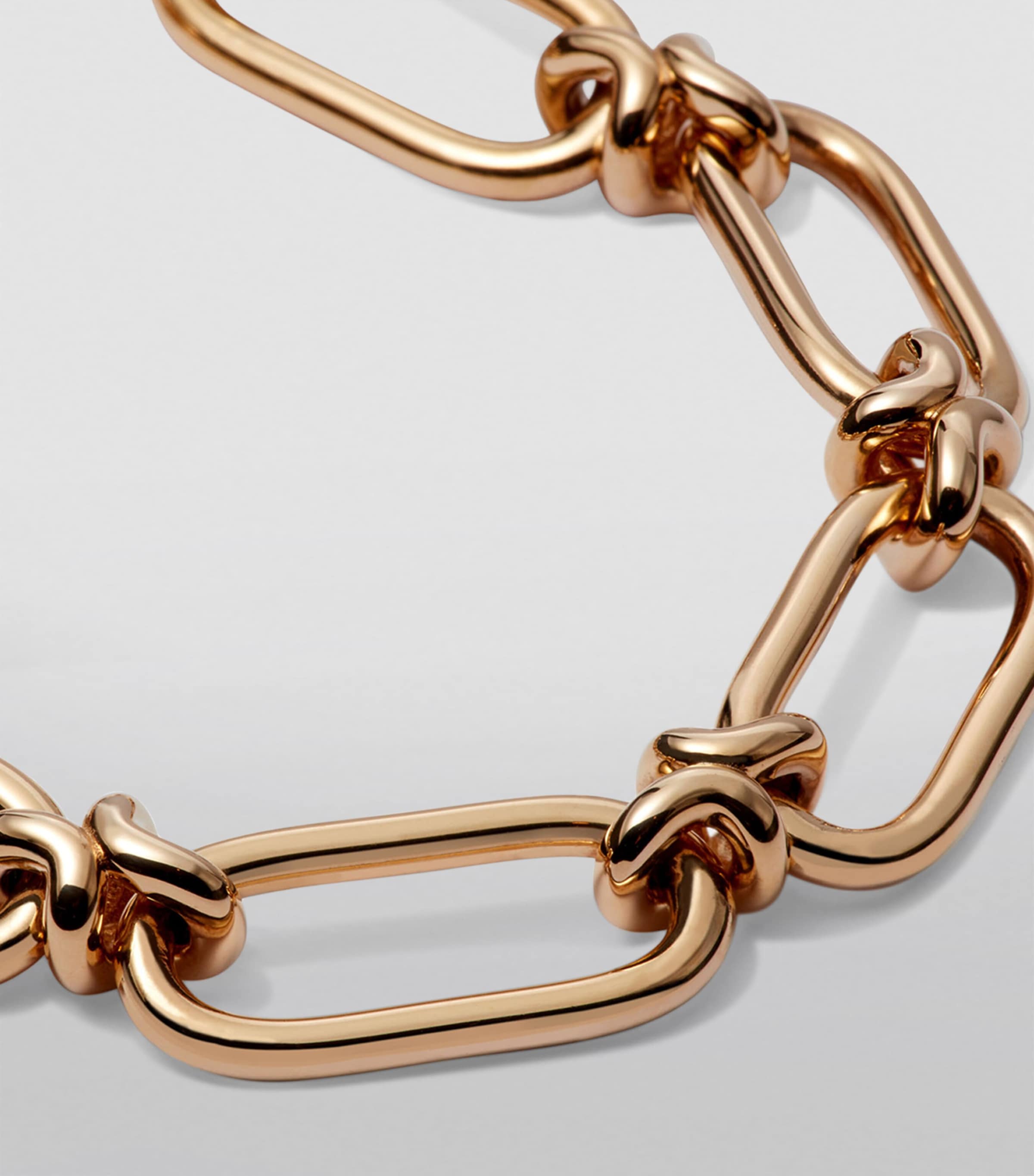 Yellow Gold Knuckle Heavy Link Chain Necklace YELLOW GOLD Image 3