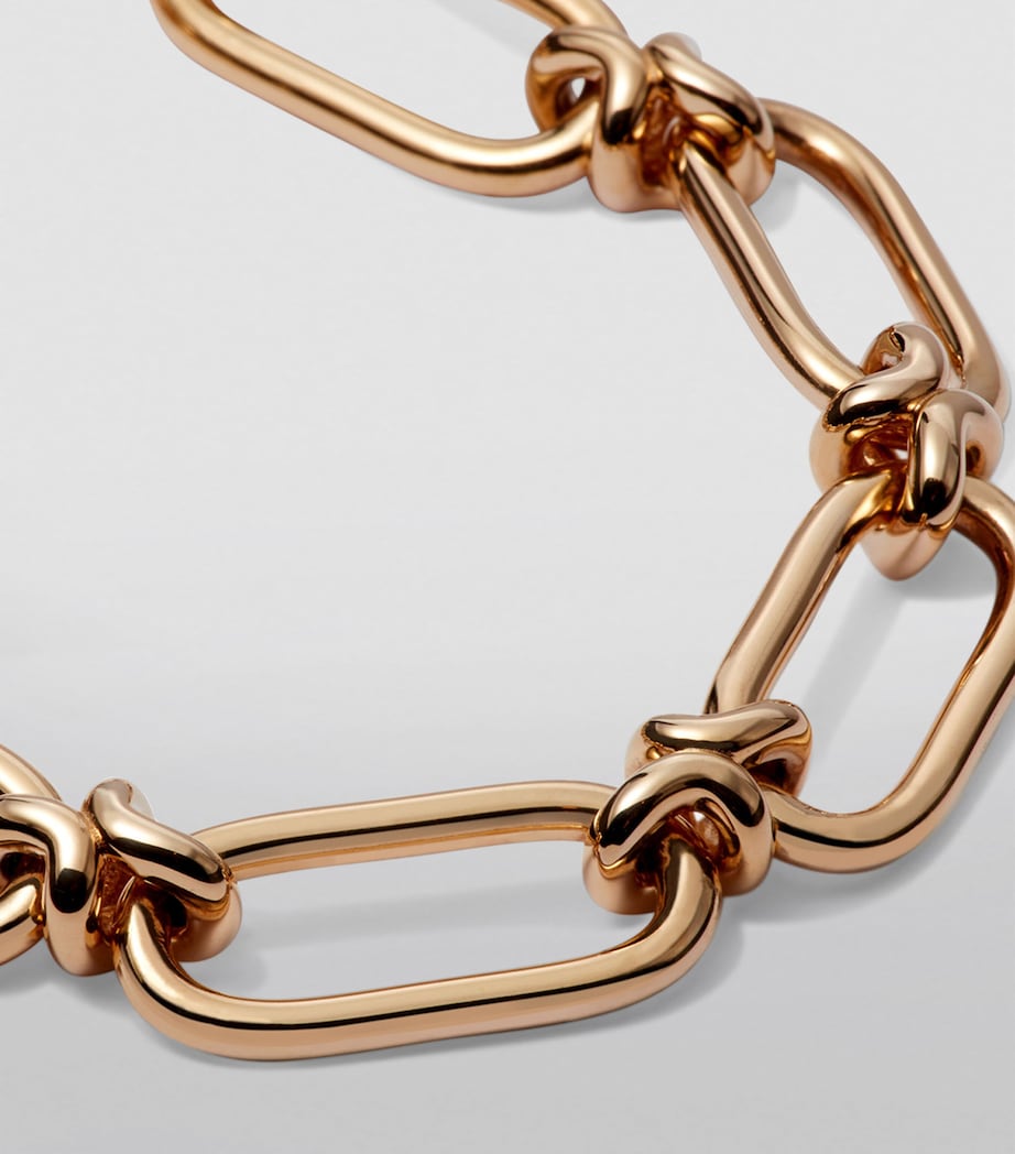 Yellow Gold Knuckle Heavy Link Chain Necklace YELLOW GOLD Image 3