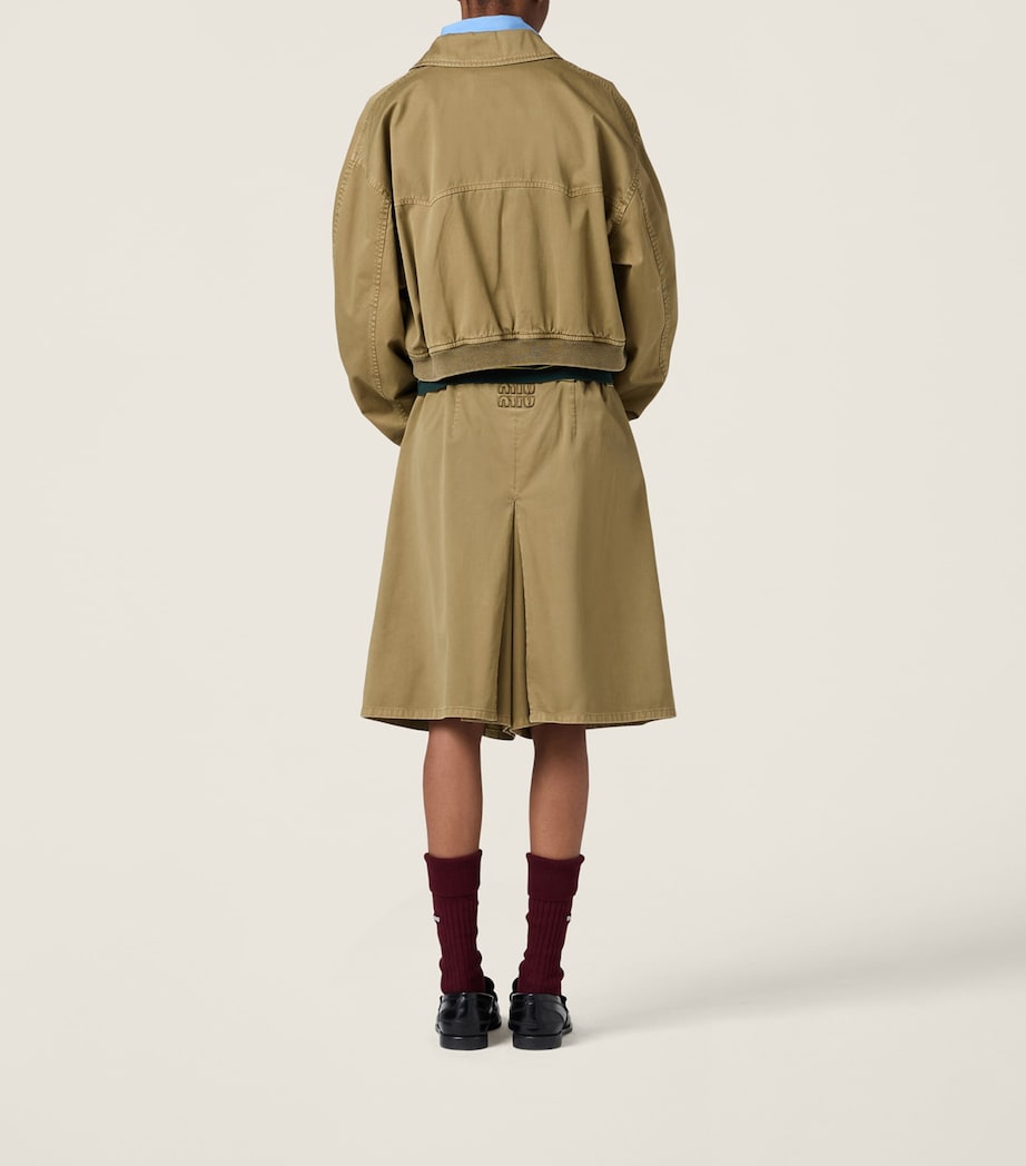 Cotton Bomber Jacket F0393 Image 3