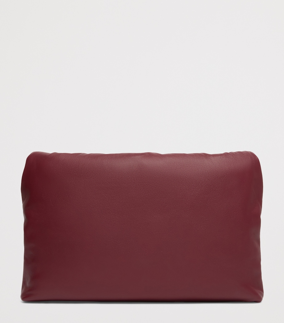 Weekend Max Mara Leather Pasticcino Clutch Bag Ruby Image 4