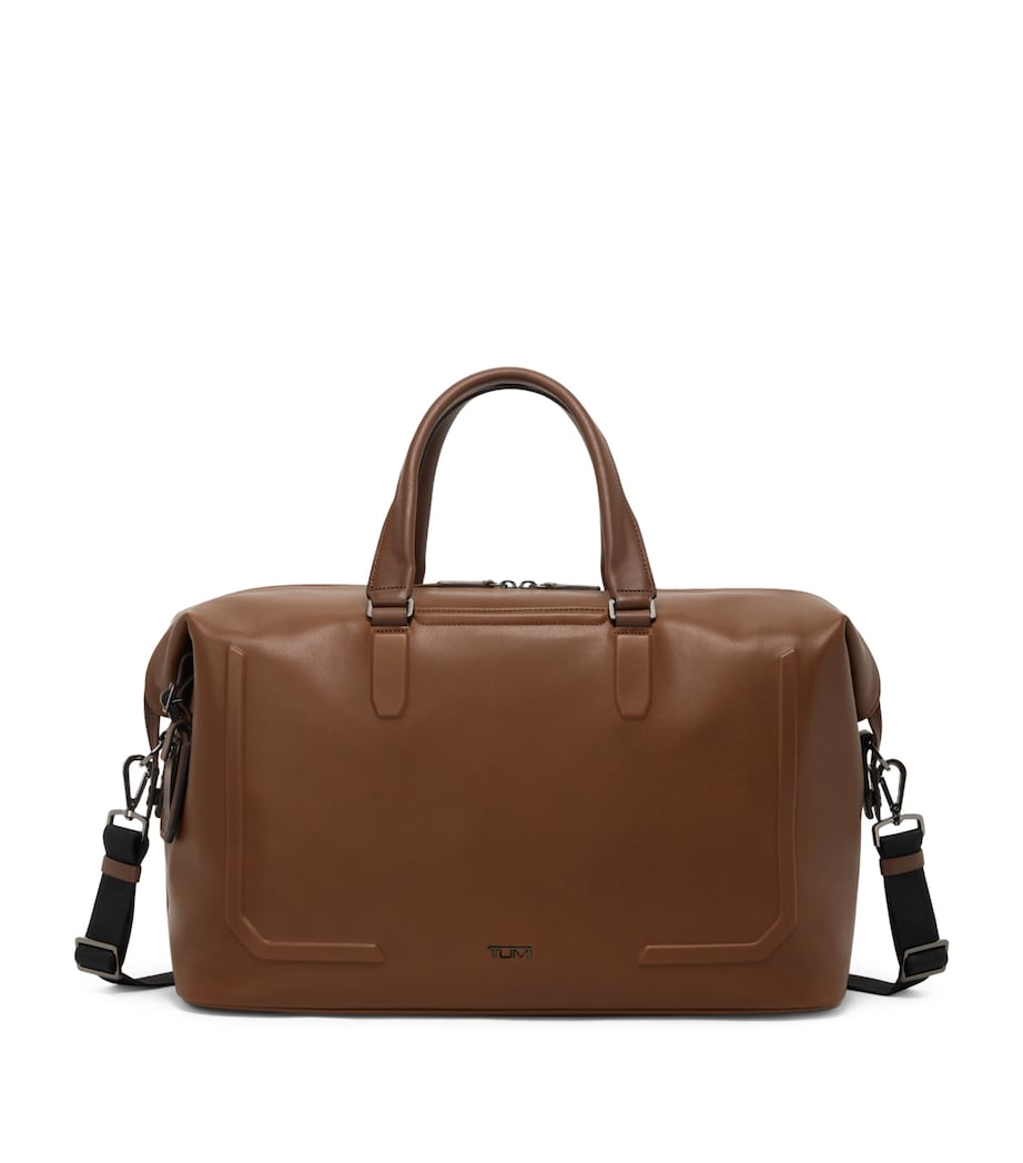 Tumi Leather Nelson Duffle Bag (52cm) Cognac Bombe Image 1
