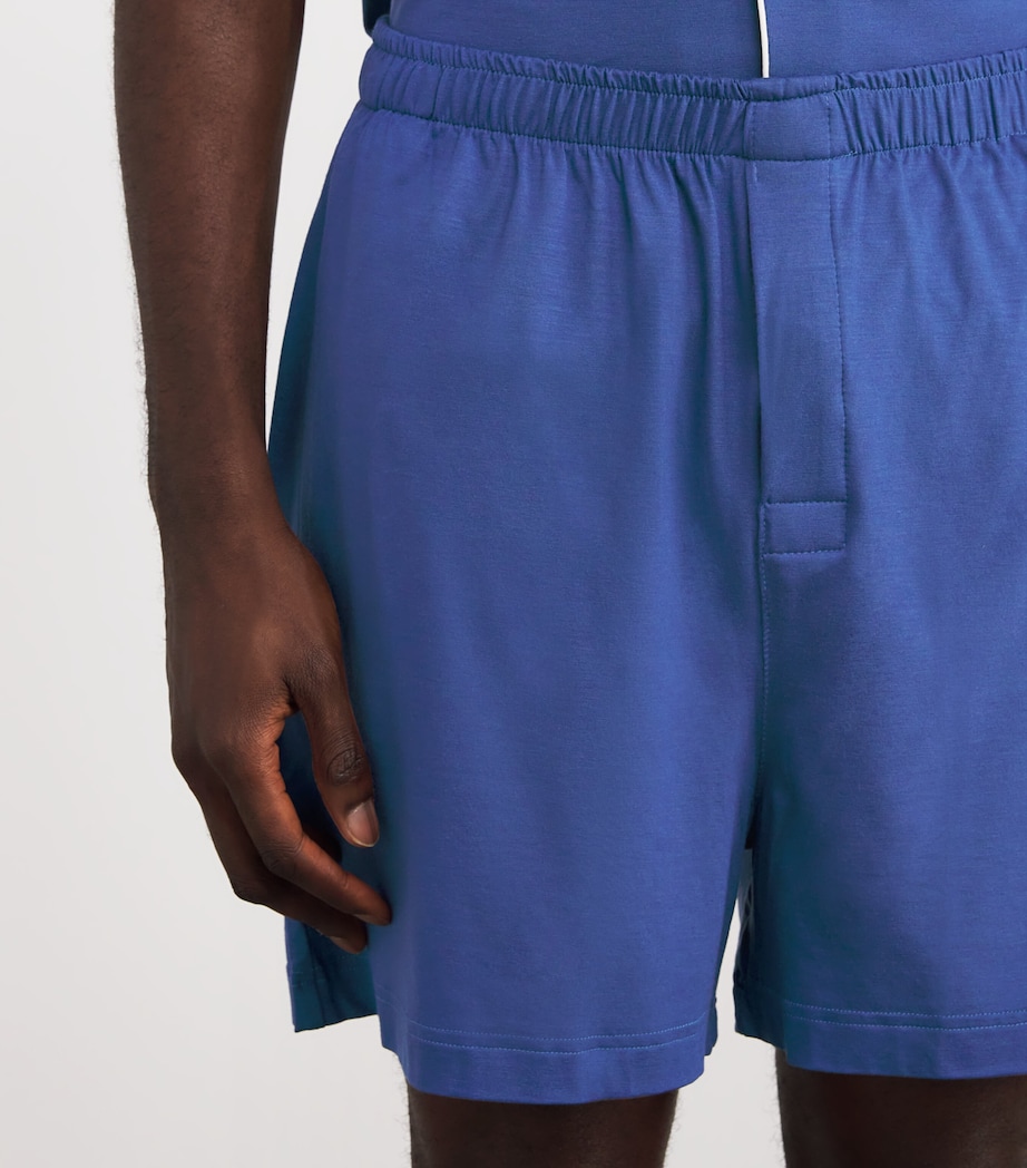 Micromodal Short Basel Pyjama Set BLUE Image 6