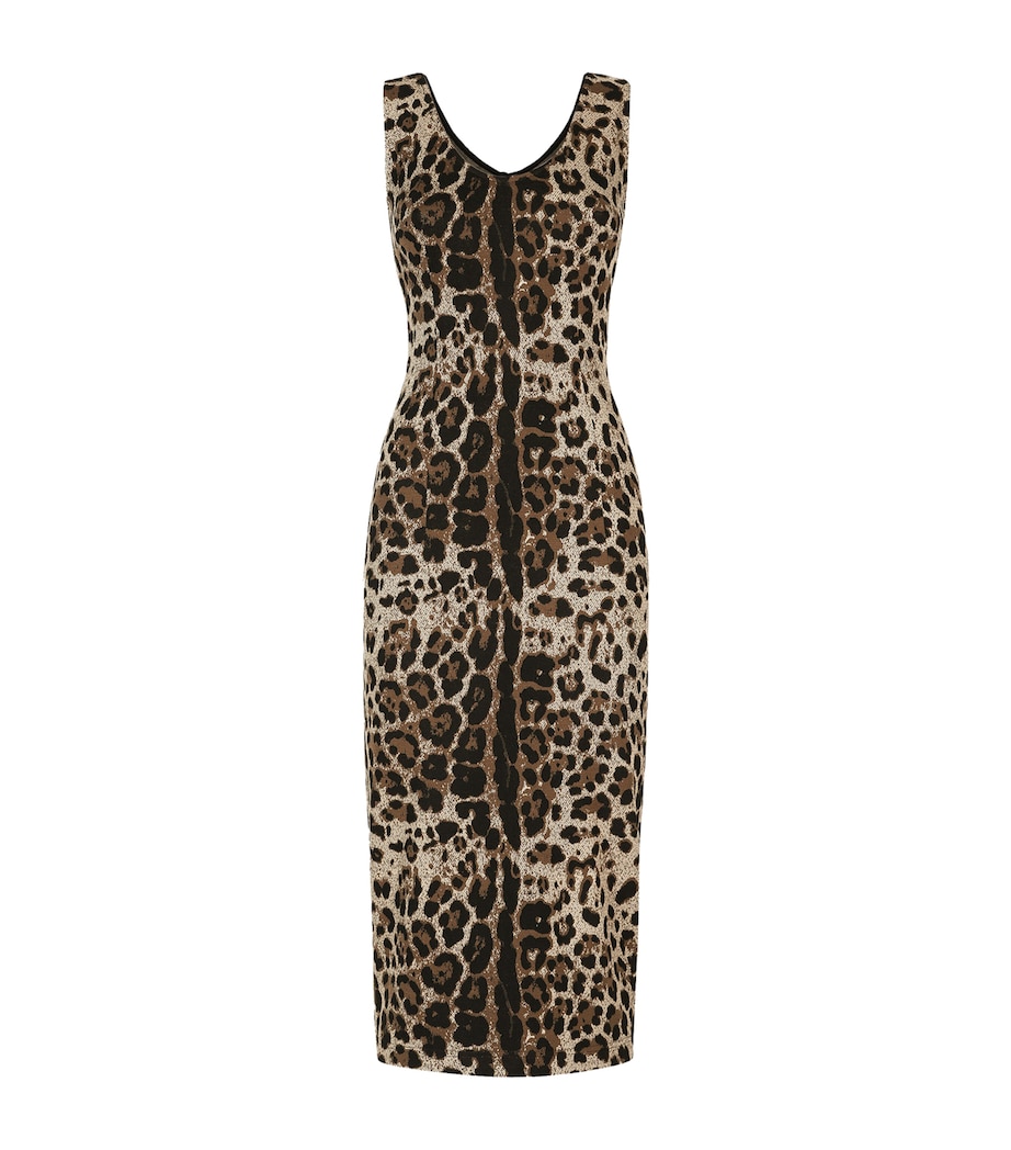 Leopard Print Midi Dress S8350-JACQU Image 1