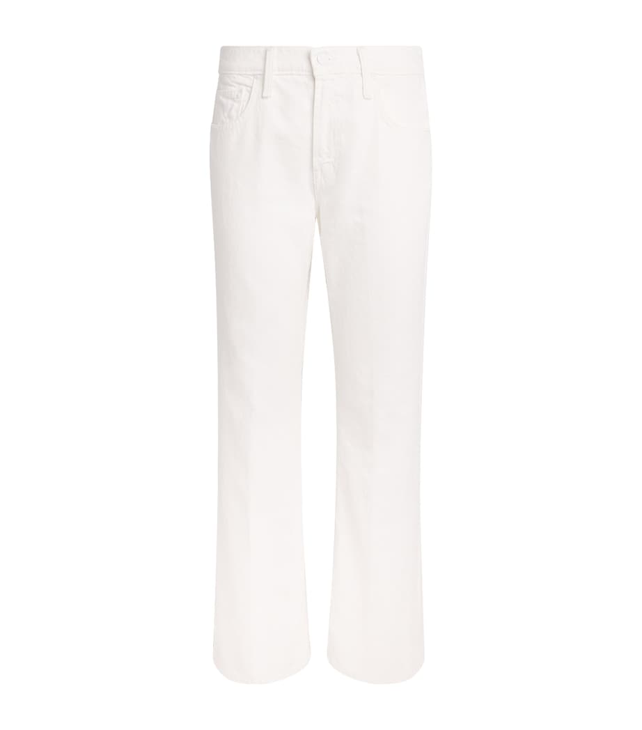 MOTHER Womens The Bookie Skimp Wide-Leg Jeans Picket Fence Image 1