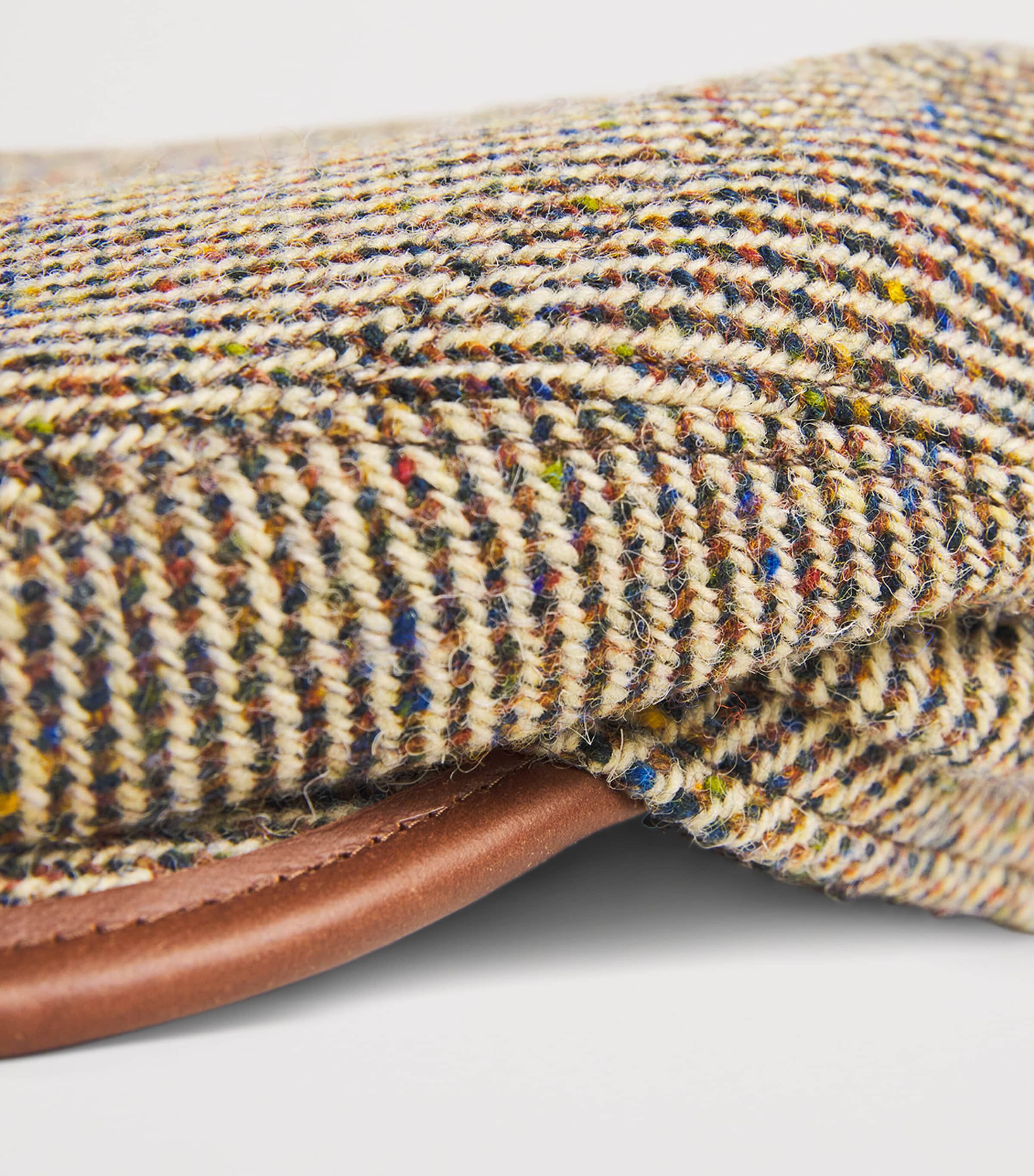 Wool-Blend Tweed Driver Cap 7 - BEIGE Image 3