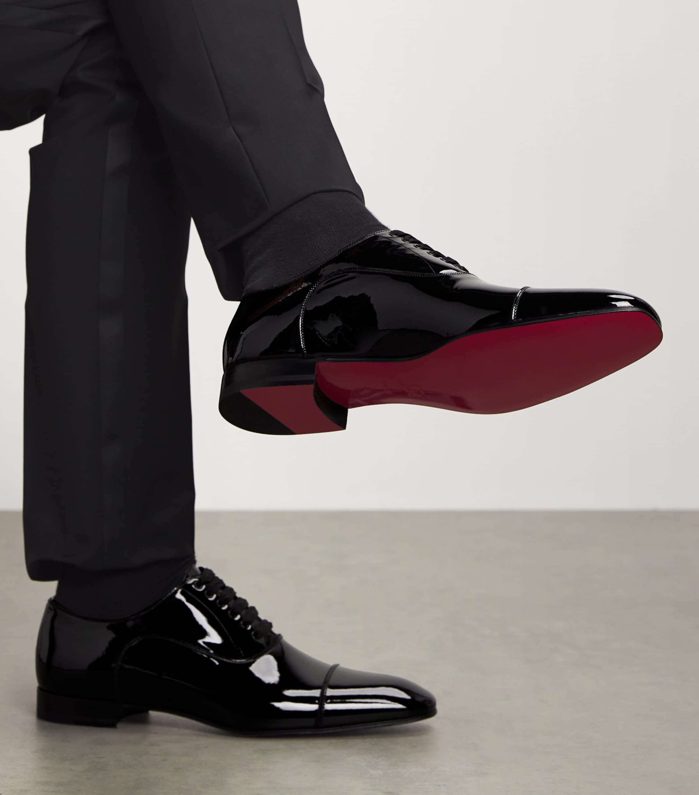 Christian Louboutin Greggo Patent Oxford Shoes Harrods HK