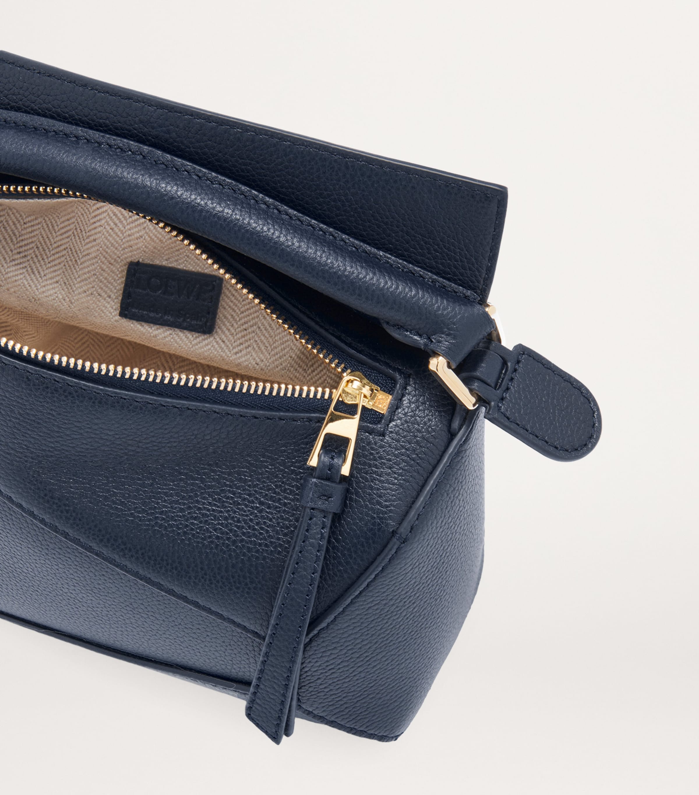LOEWE Mini Leather Puzzle Edge Top-Handle Bag | Harrods US