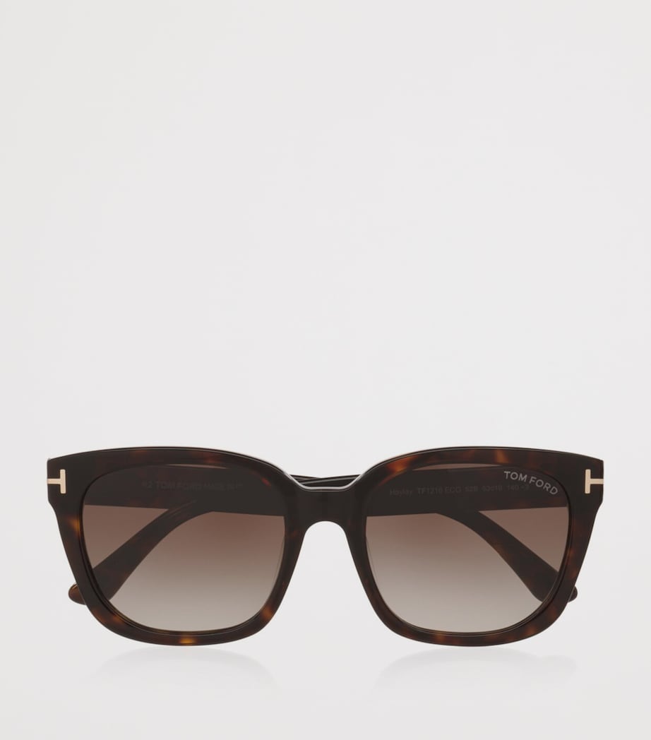 TOM FORD Haylay Square Sunglasses Brown Image 3