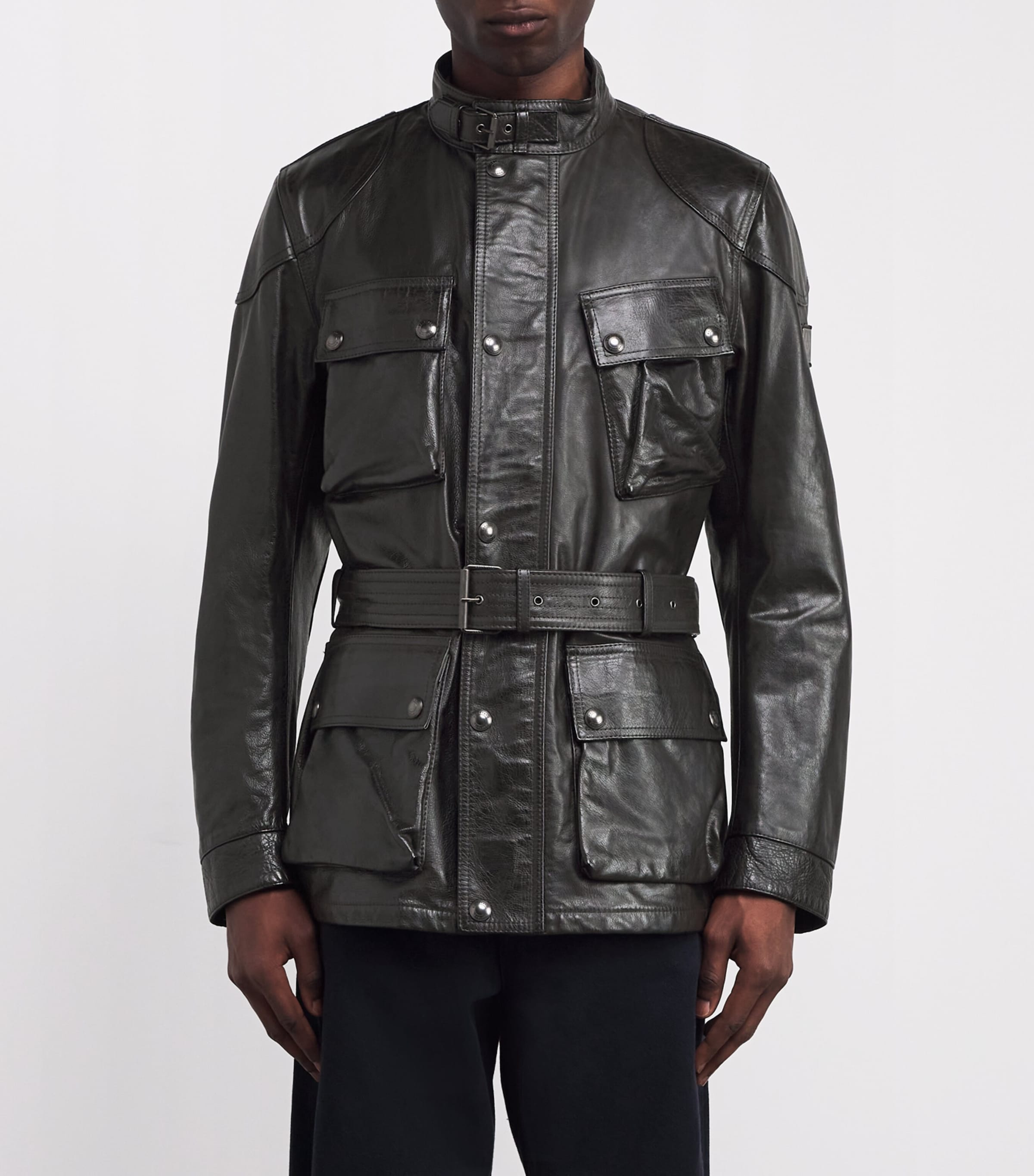 【極美品】イタリア製 Belstaff TRIALMASTER Panther Belstaff - Trialmaster Panther Leather Jacket - Black Belstaff