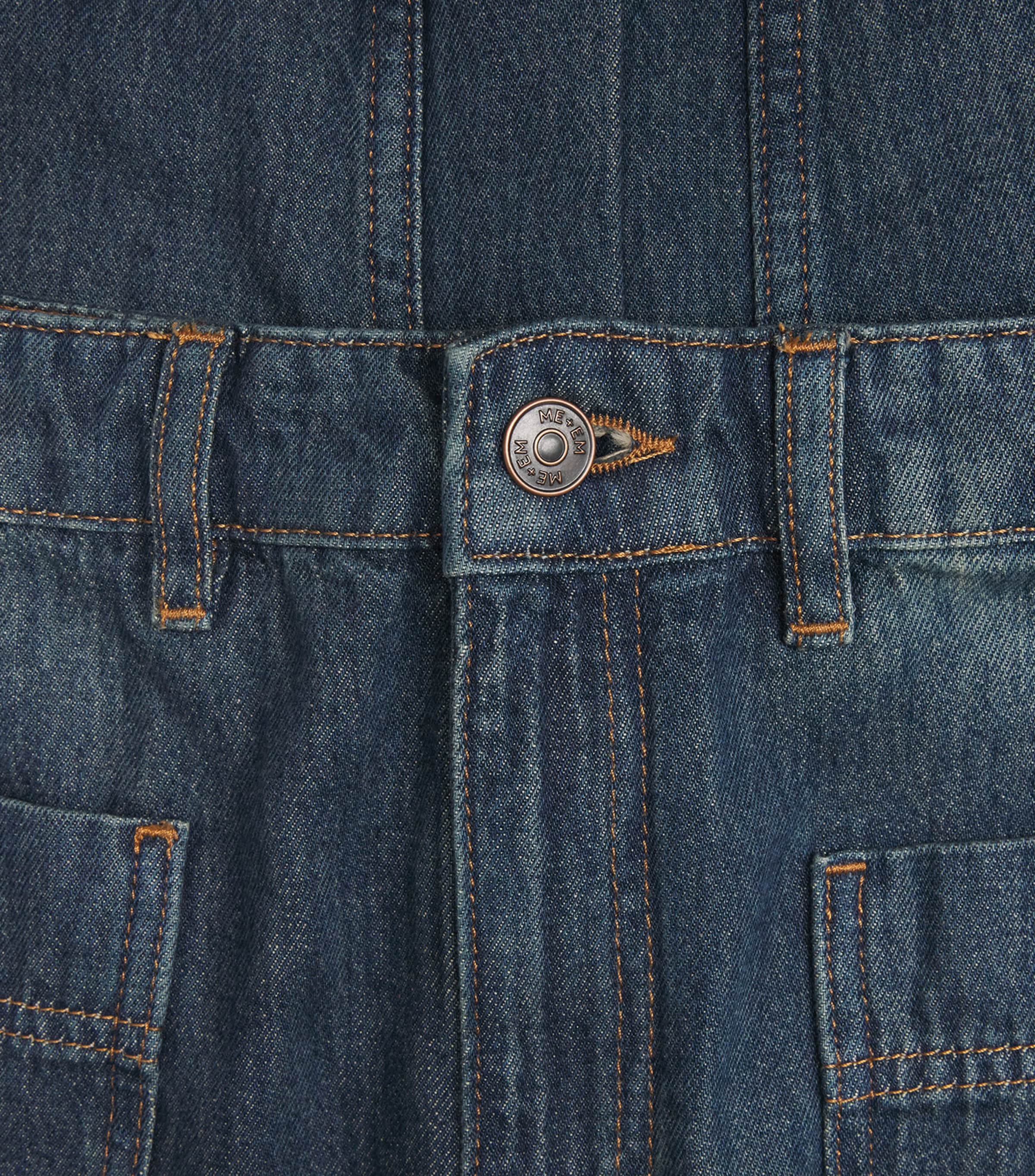 Engineered Cropped Jeans MID BLUE WASH Image 5