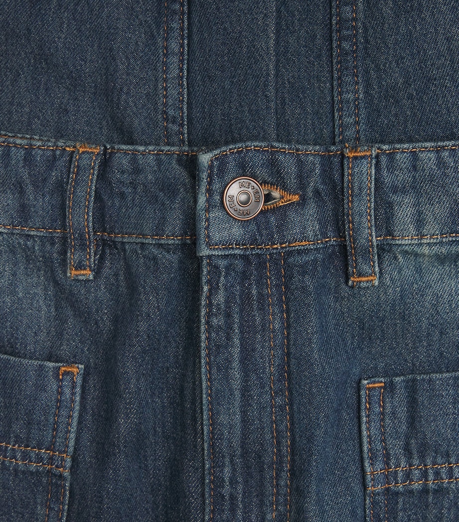 Engineered Cropped Jeans MID BLUE WASH Image 5