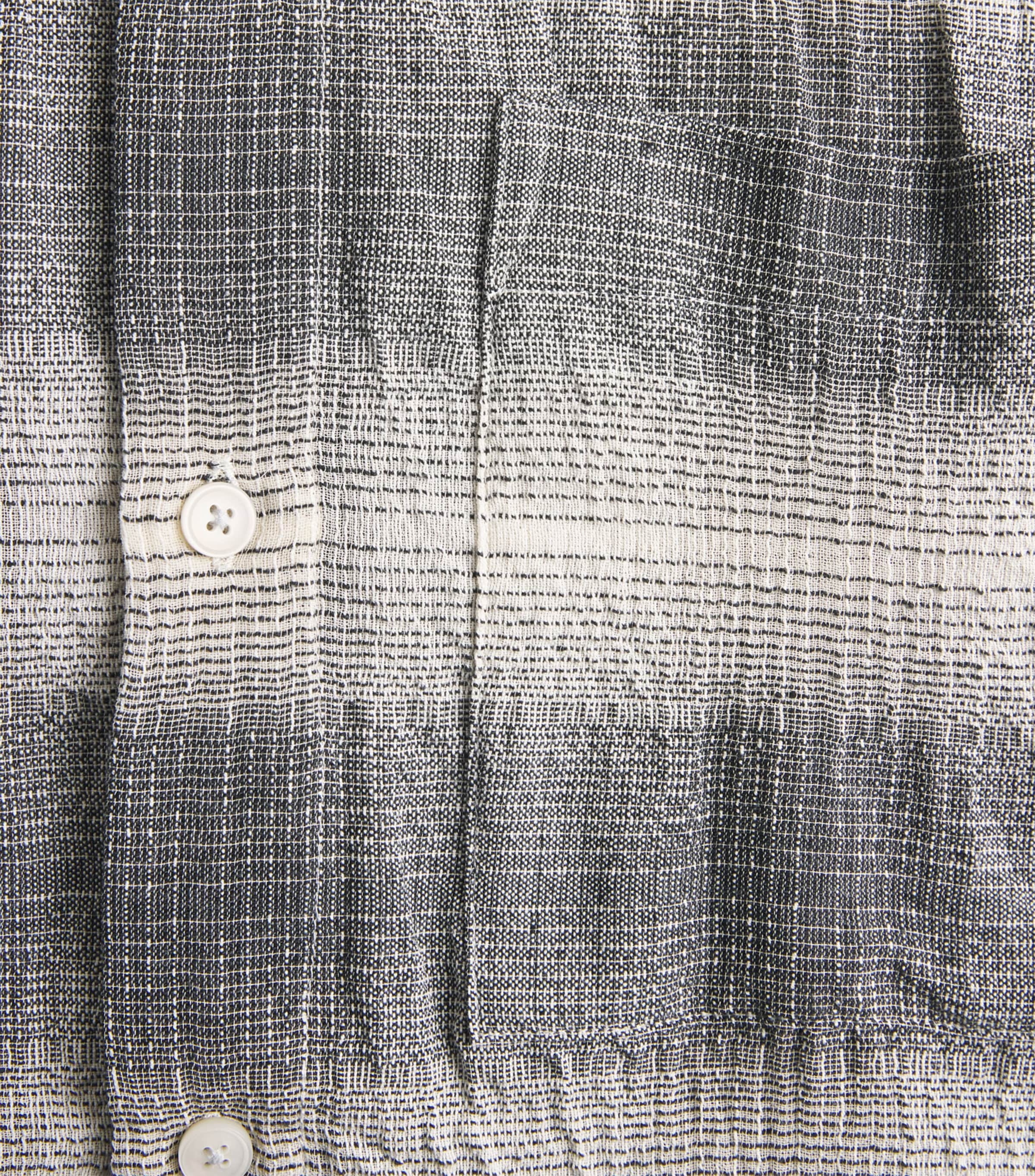 Won Hundred Mens Check Pete Shirt Black Comb. Image 6