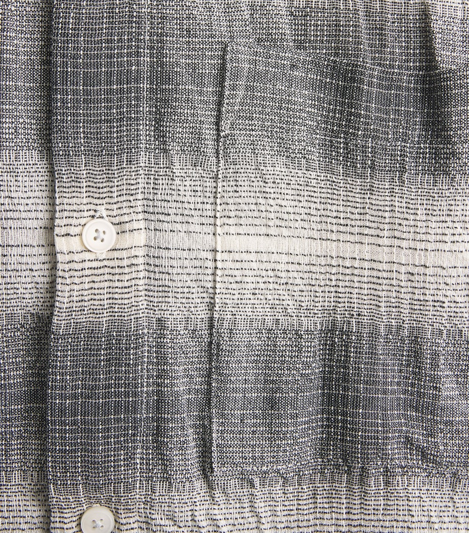 Won Hundred Mens Check Pete Shirt Black Comb. Image 6