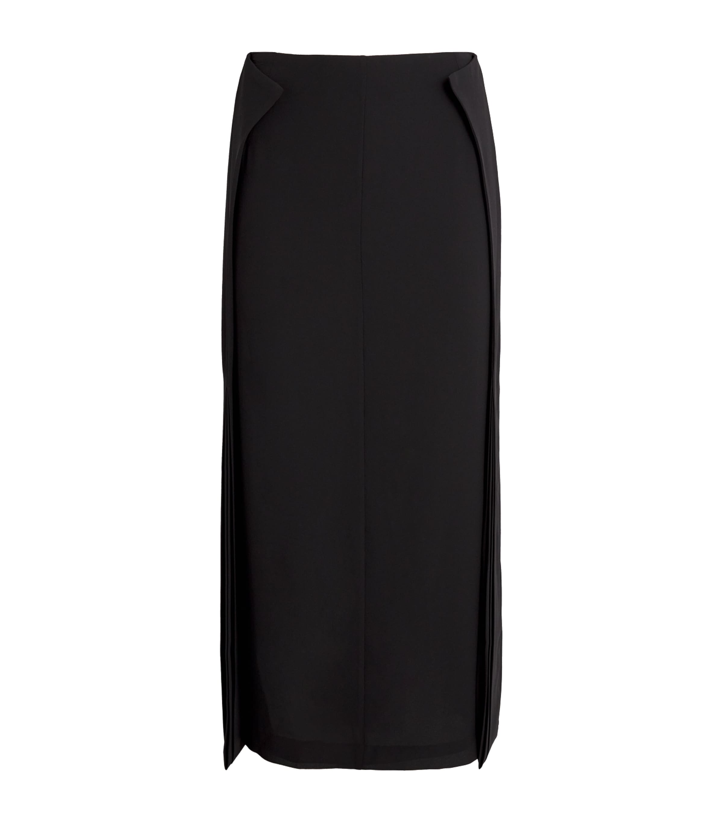 16arlington Georgette Dayni Midi Skirt In Black