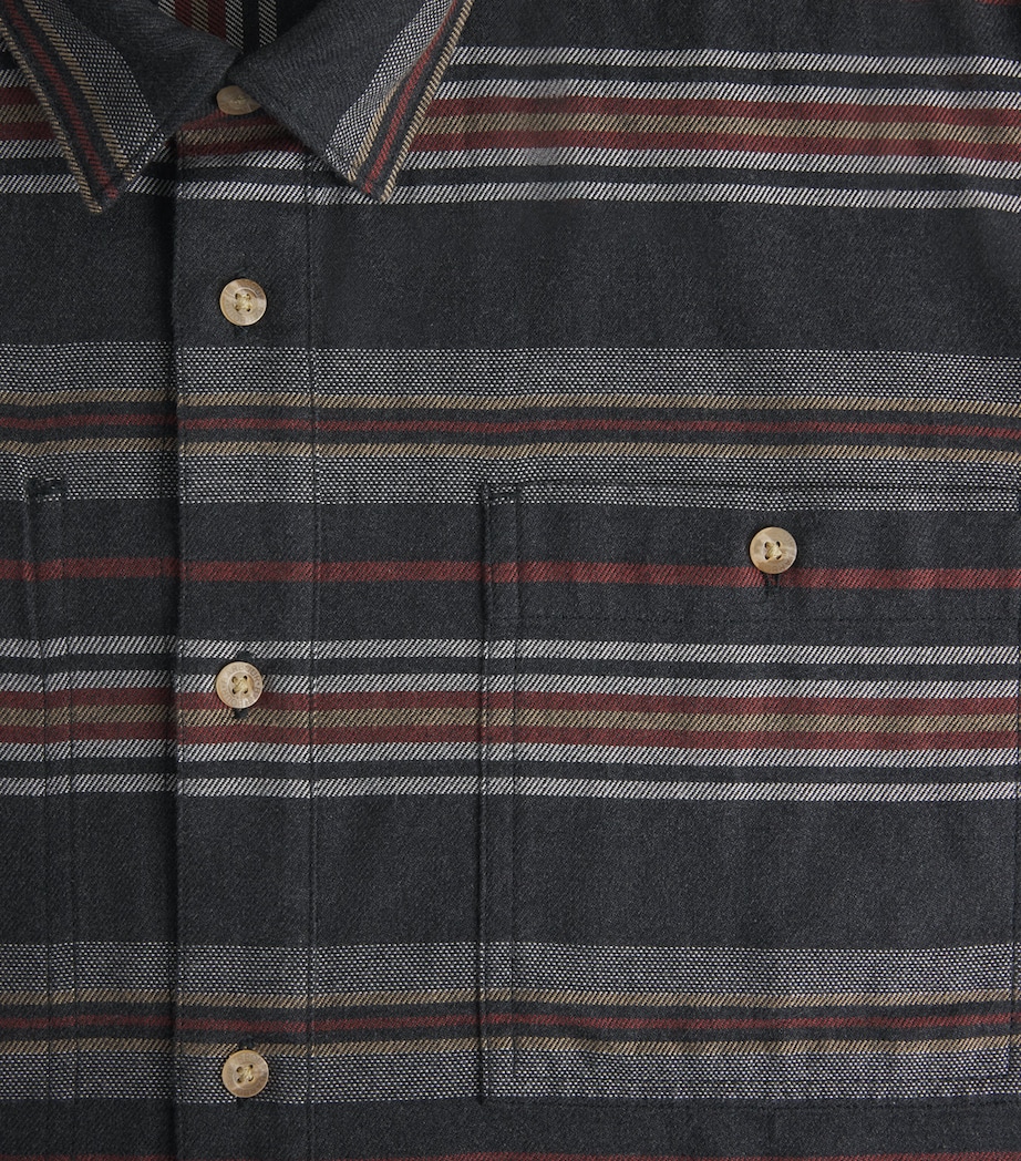 Cotton Stripe Bowscale Shirt CH51 CHARCOAL MARL Image 5