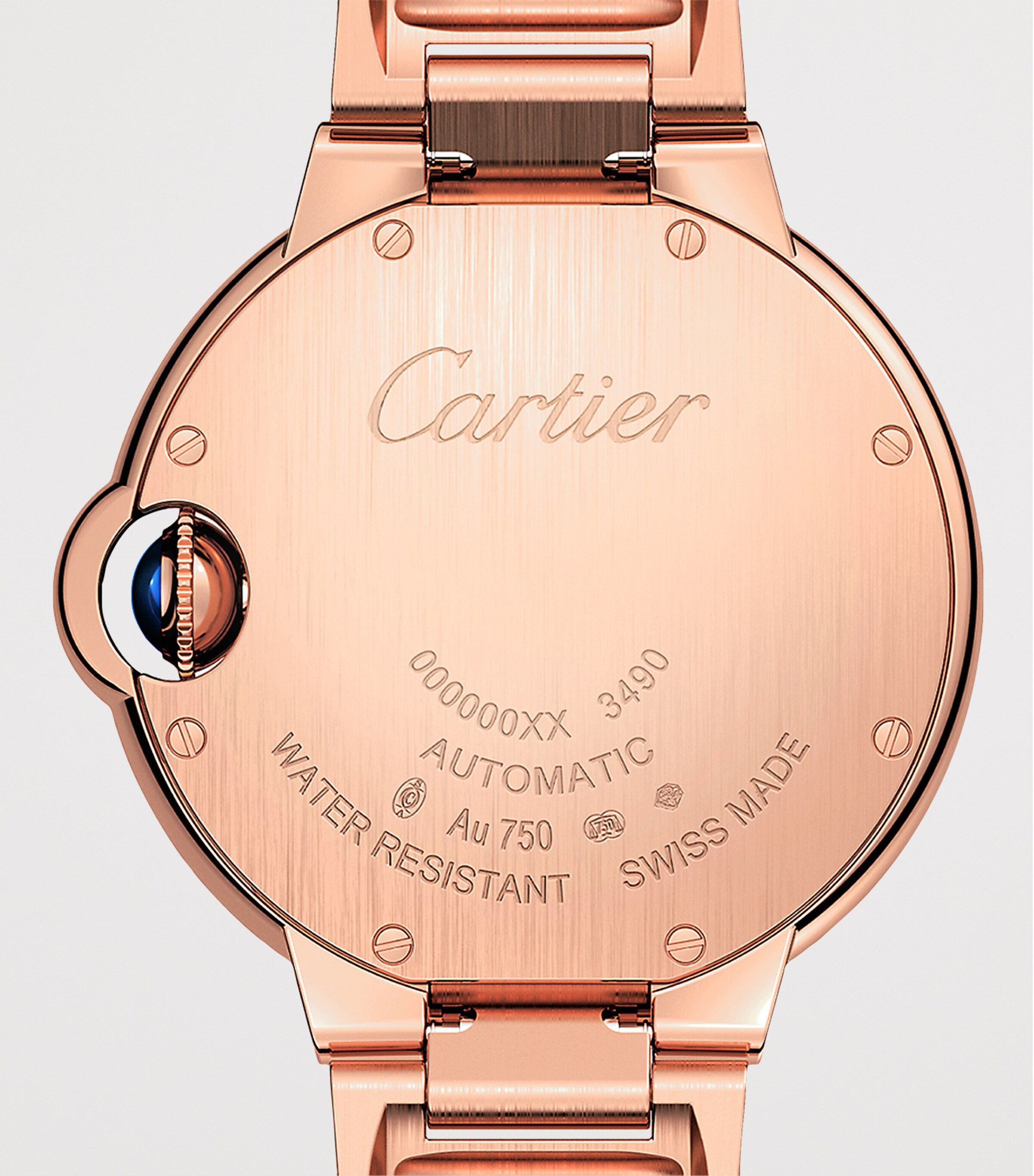 Cartier Rose Gold and Diamond Ballon Bleu de Cartier Watch 33mm Rose Gold Image 6