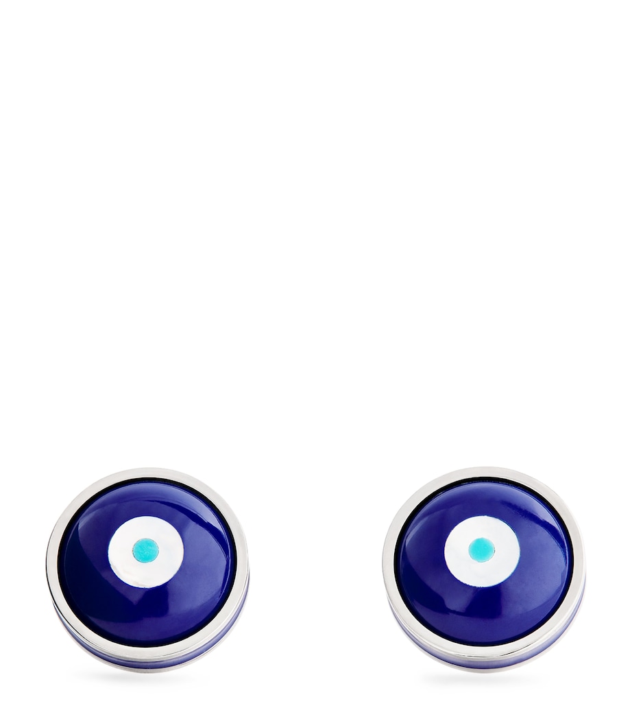 Milos Evil Eye Cufflinks BLUE Image 1