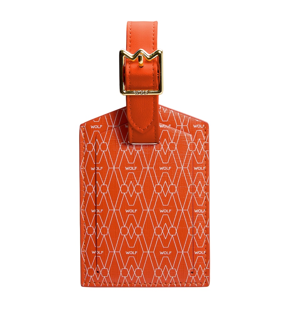 Vegan Signature Luggage Tag ORANGE Image 1