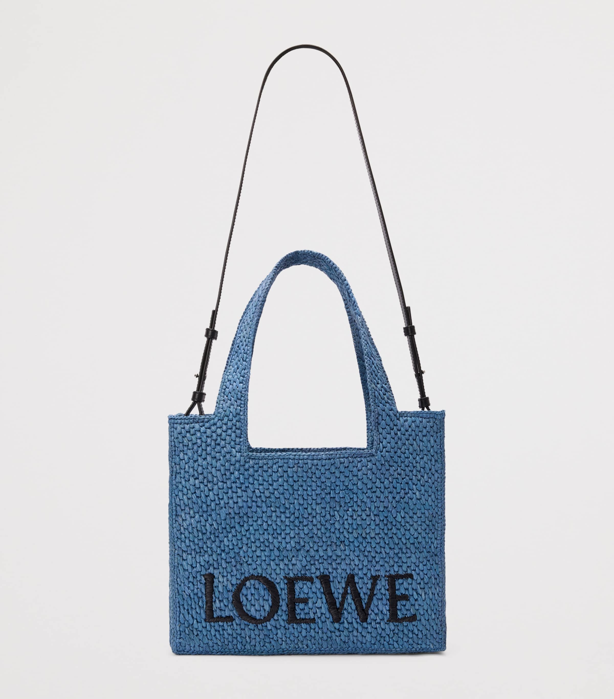 LOEWE x Paula's Ibiza Medium Raffia Font Tote Bag | Harrods US