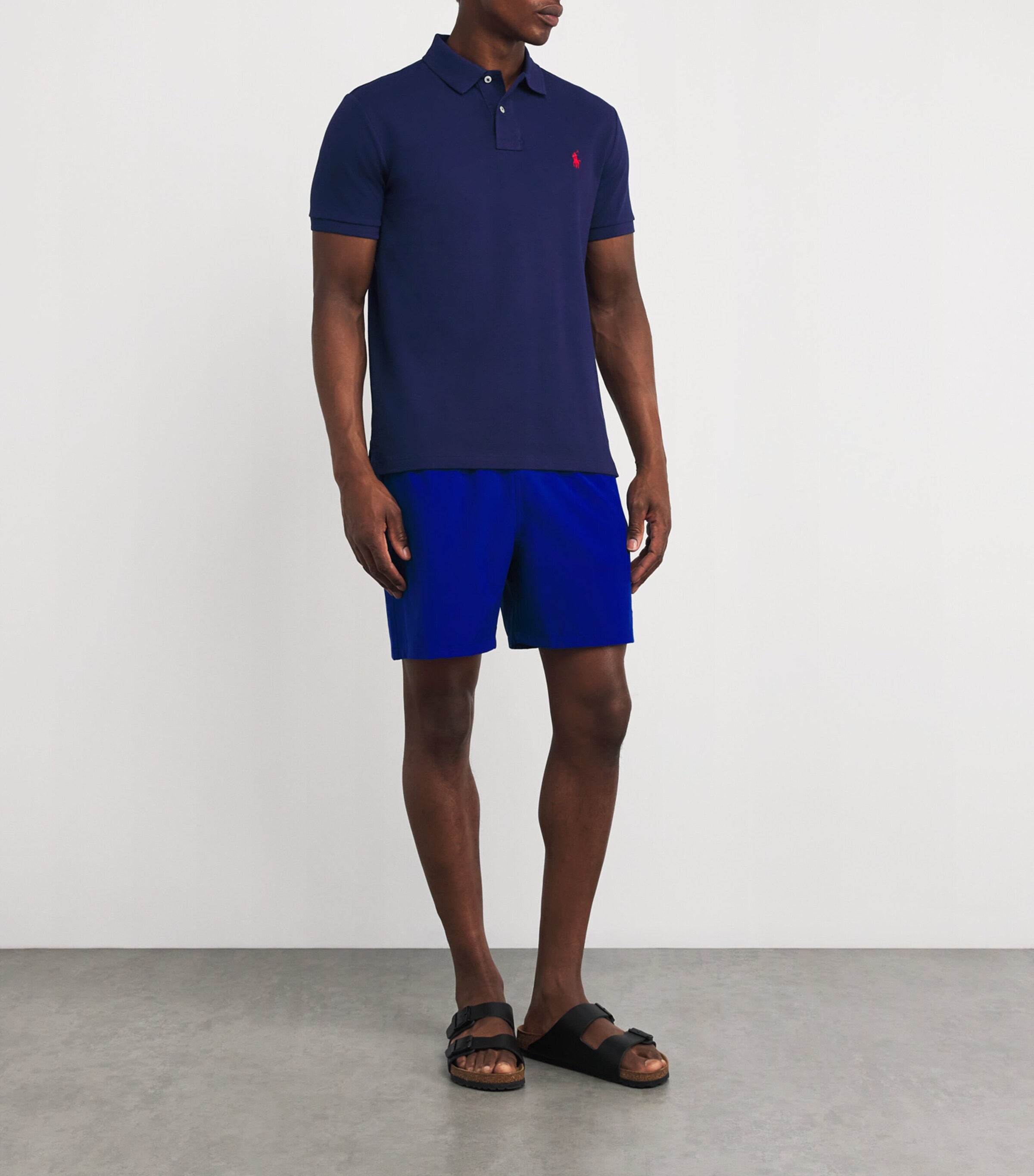 Cotton Mesh Custom-Fit Polo Shirt NEWPORT NAVY Image 2