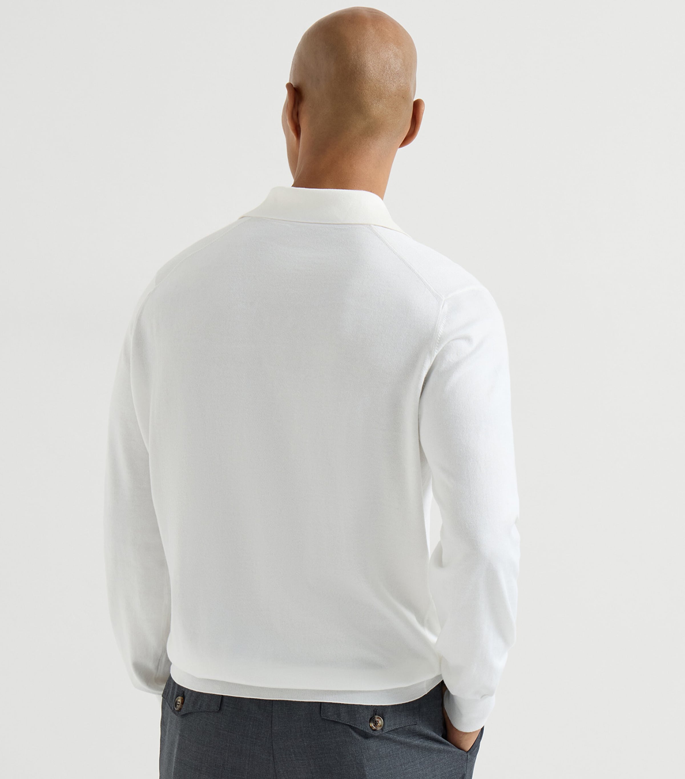 Brunello Cucinelli Mens Cotton Polo Sweater Image 5